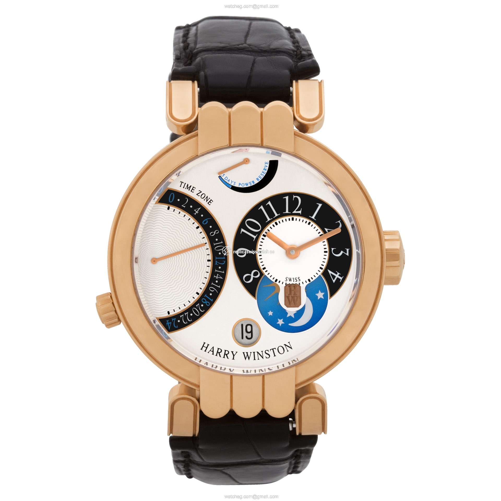Harry Winston 015619 Premier Automatic Male 18k Pink Gold Watches Harry Winston 015619 Premier Automatic Male 18k Pink Gold Watches