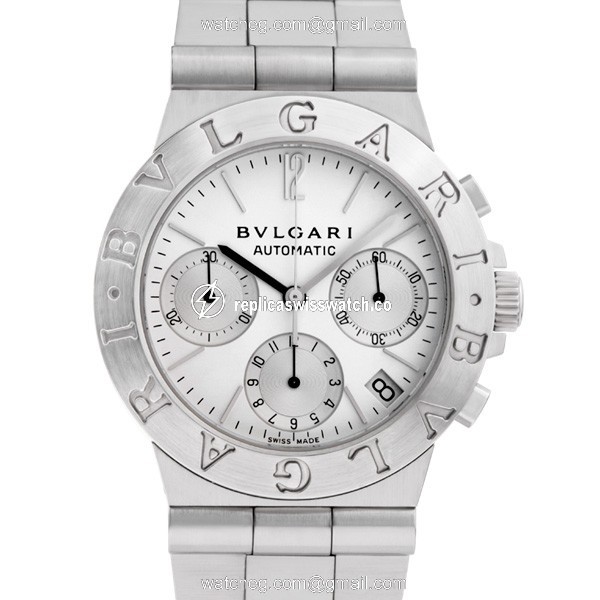 Bvlgari CH 35 S Chronograph Automatic Male Stainless Steel Watches Bvlgari CH 35 S Chronograph Automatic Male Stainless Steel Watches