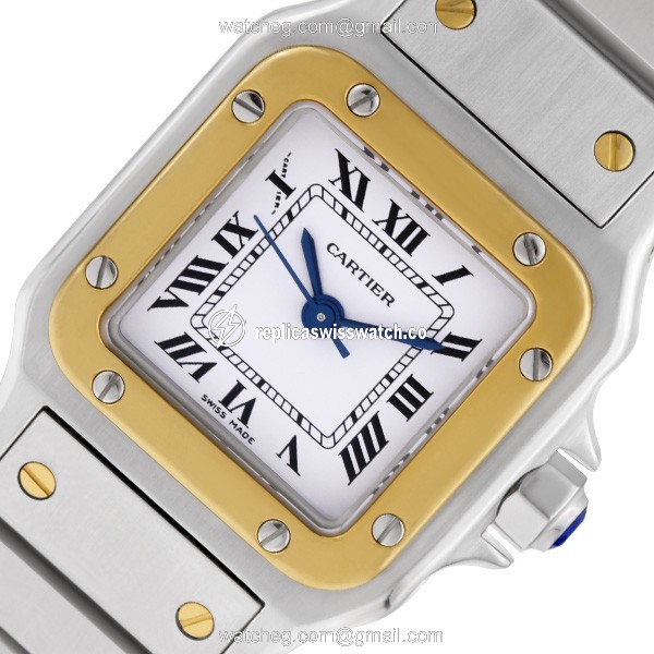Cartier w20012c4 Santos Automatic Female 18k gold & Stainless Steel Watches Cartier w20012c4 Santos Automatic Female 18k gold & Stainless Steel Watches