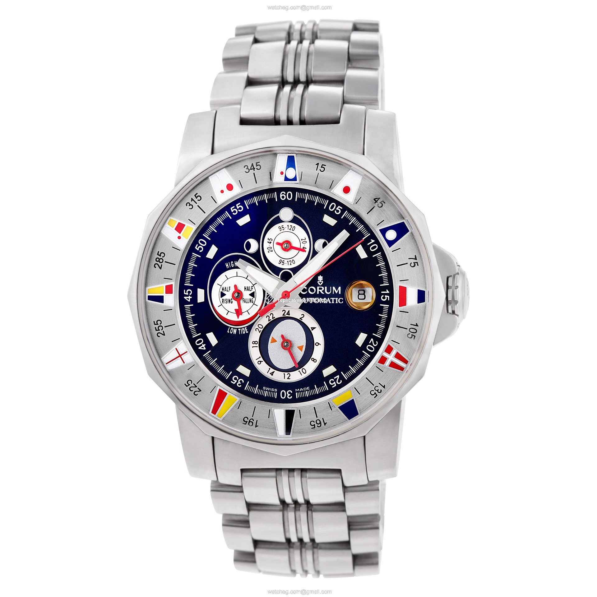 Corum 977.6301.20 Admirals cup 44 tides Automatic Male Stainless Steel Watches Corum 977.6301.20 Admirals cup 44 tides Automatic Male Stainless Steel Watches