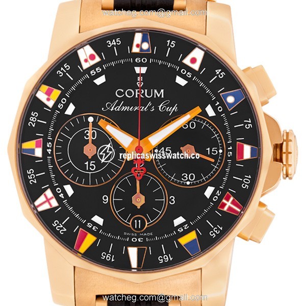 Corum 985.671.55 Admirals Cup Automatic Male 18k Pink Gold Watches Corum 985.671.55 Admirals Cup Automatic Male 18k Pink Gold Watches