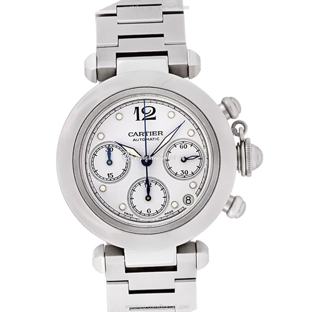 Cartier W31039M7 Pasha Chronograph Automatic Male Stainless Steel Watches Cartier W31039M7 Pasha Chronograph Automatic Male Stainless Steel Watches