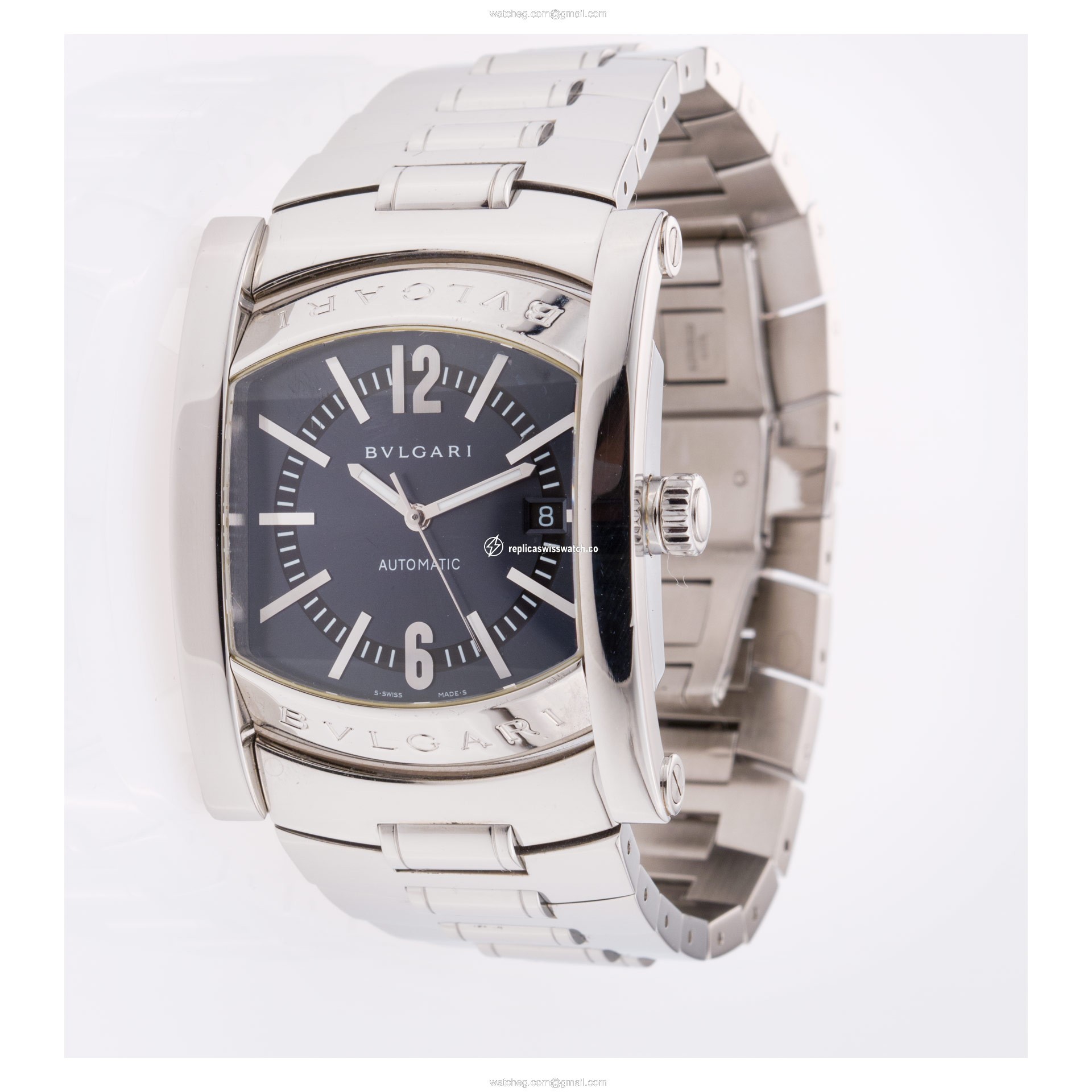 Bvlgari AA 48 S Assioma Automatic Male Stainless Steel Watches Bvlgari AA 48 S Assioma Automatic Male Stainless Steel Watches