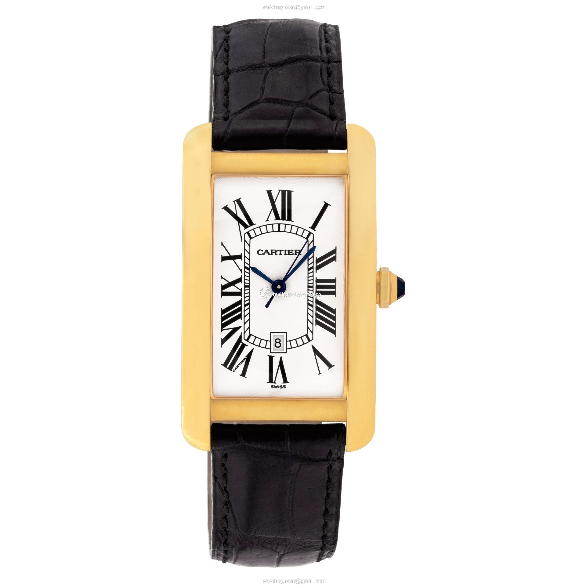 Cartier 1740 Tank Americaine Automatic Unisex 18k yellow gold Watches Cartier 1740 Tank Americaine Automatic Unisex 18k yellow gold Watches
