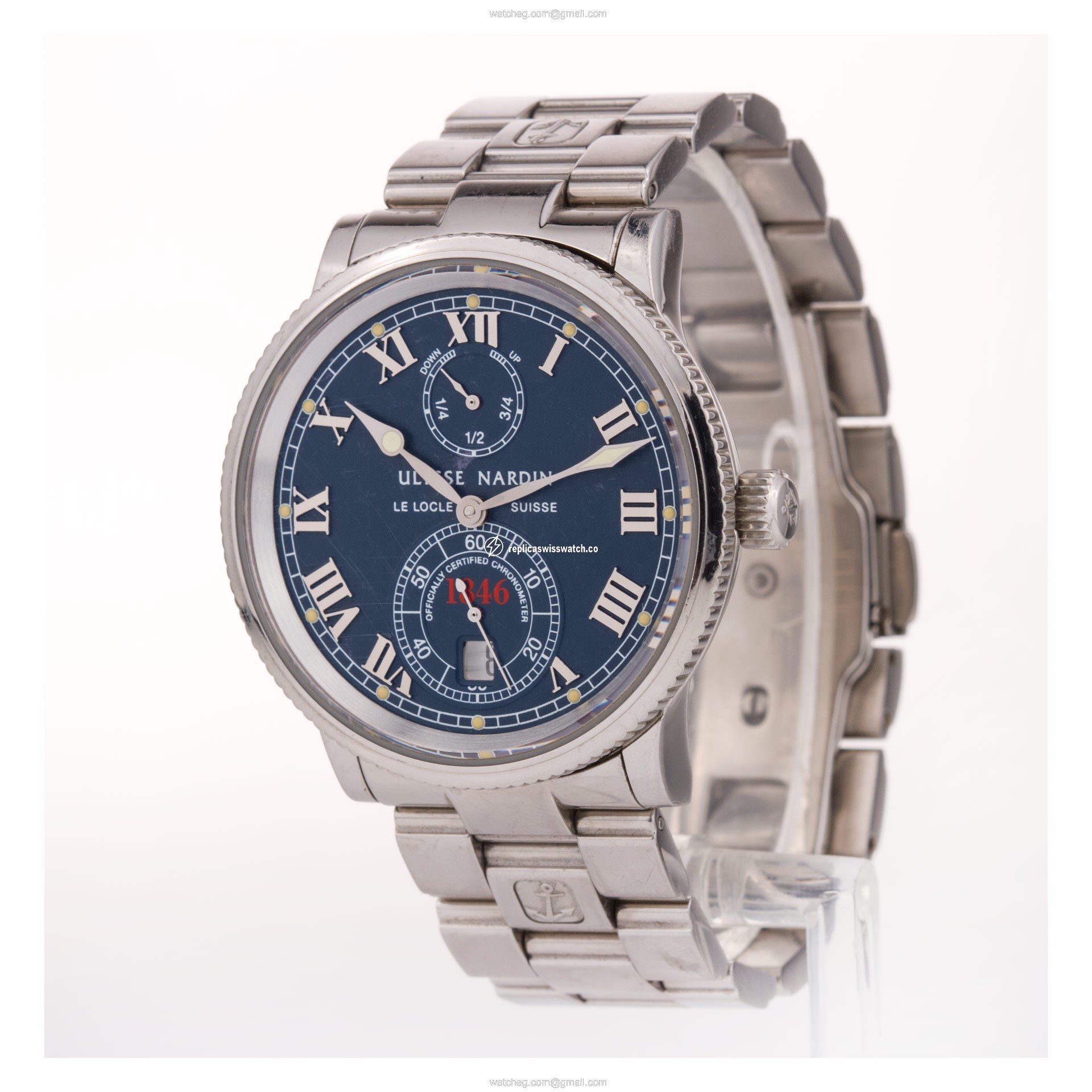 Ulysse Nardin 263-22-7/40 Marine Chronometer Automatic Male Stainless Steel Watches Ulysse Nardin 263-22-7/40 Marine Chronometer Automatic Male Stainless Steel Watches