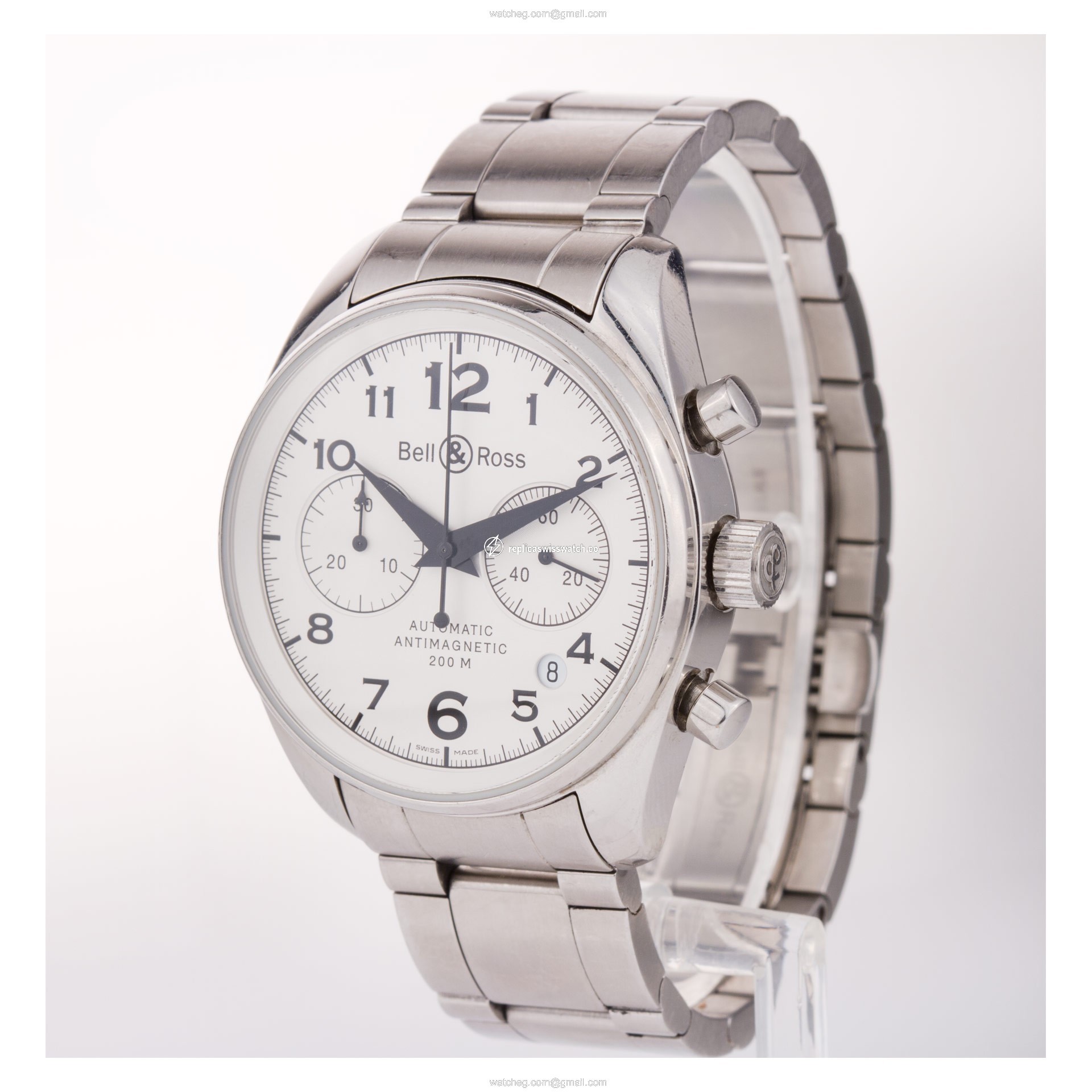 Bell & Ross BR-126 vintage 126 Automatic Male Stainless Steel Watches Bell & Ross BR-126 vintage 126 Automatic Male Stainless Steel Watches