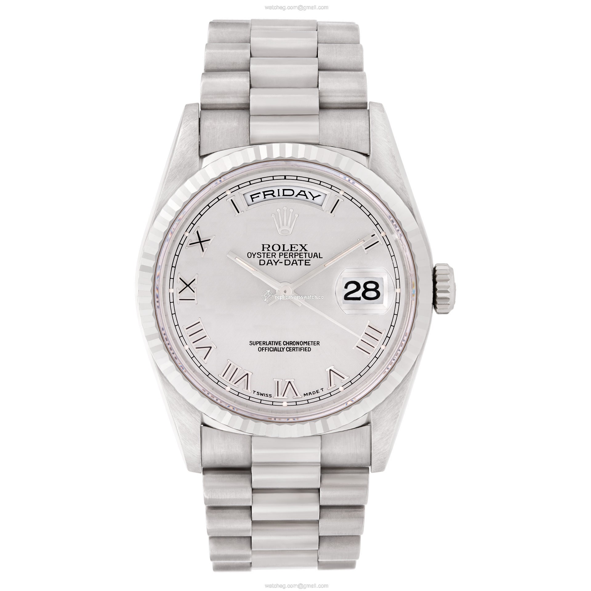 Rolex 18239 Day-Date Automatic Male 18k White Gold Watches Rolex 18239 Day-Date Automatic Male 18k White Gold Watches
