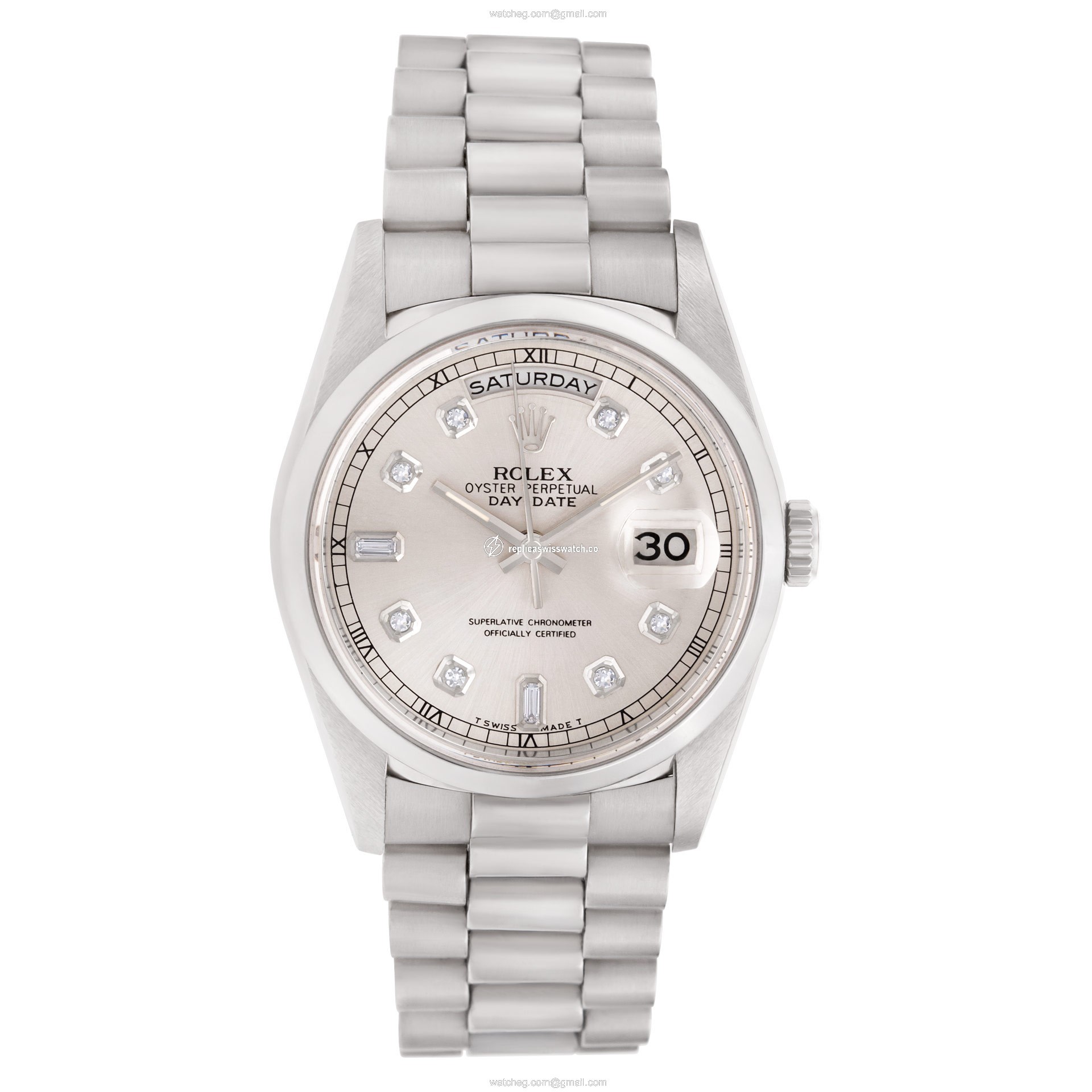 Rolex 18239 Day-Date Automatic Male 18k White Gold Watches Rolex 18239 Day-Date Automatic Male 18k White Gold Watches
