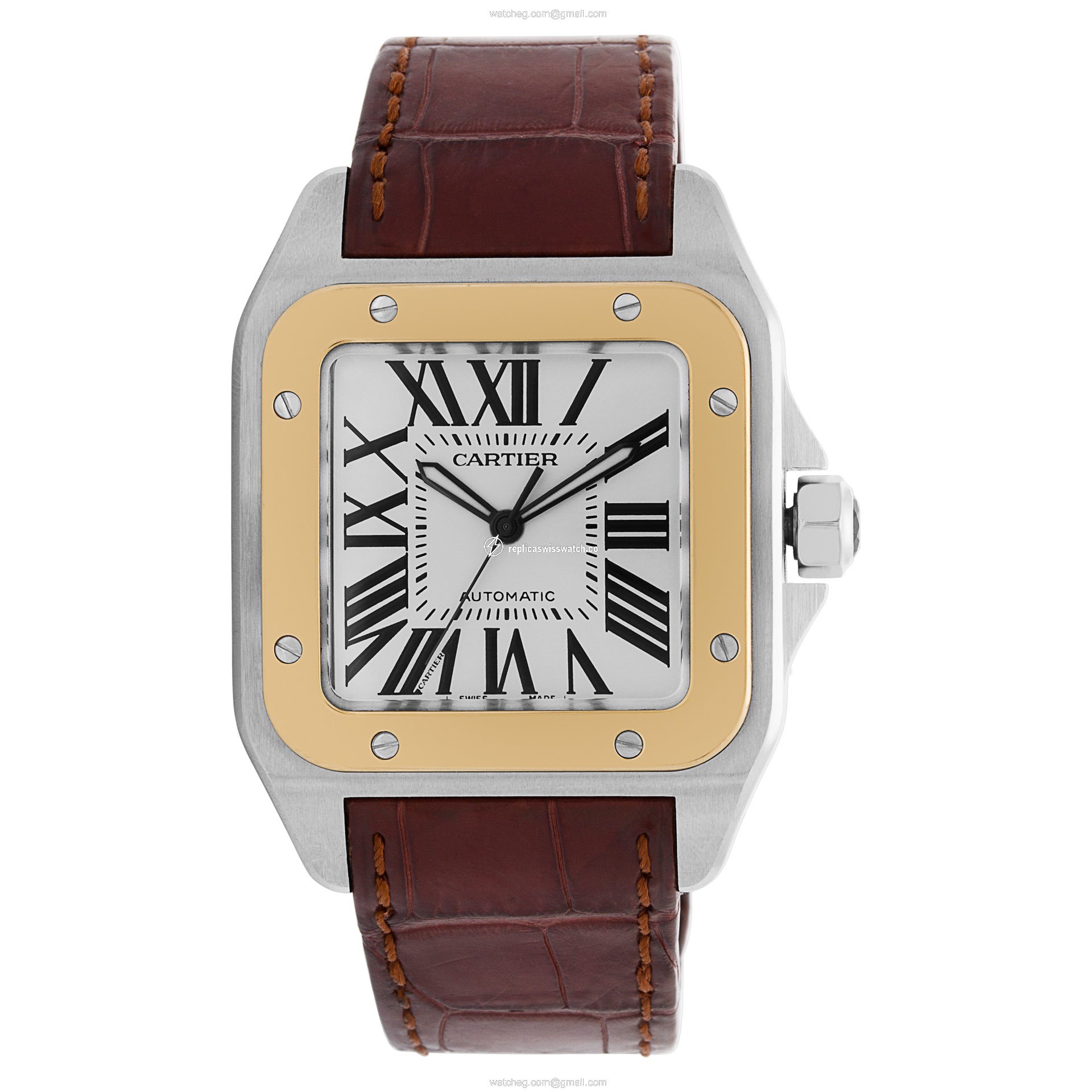 Cartier W20072X7 Santos 100 Automatic Male Stainless Steel Watches Cartier W20072X7 Santos 100 Automatic Male Stainless Steel Watches