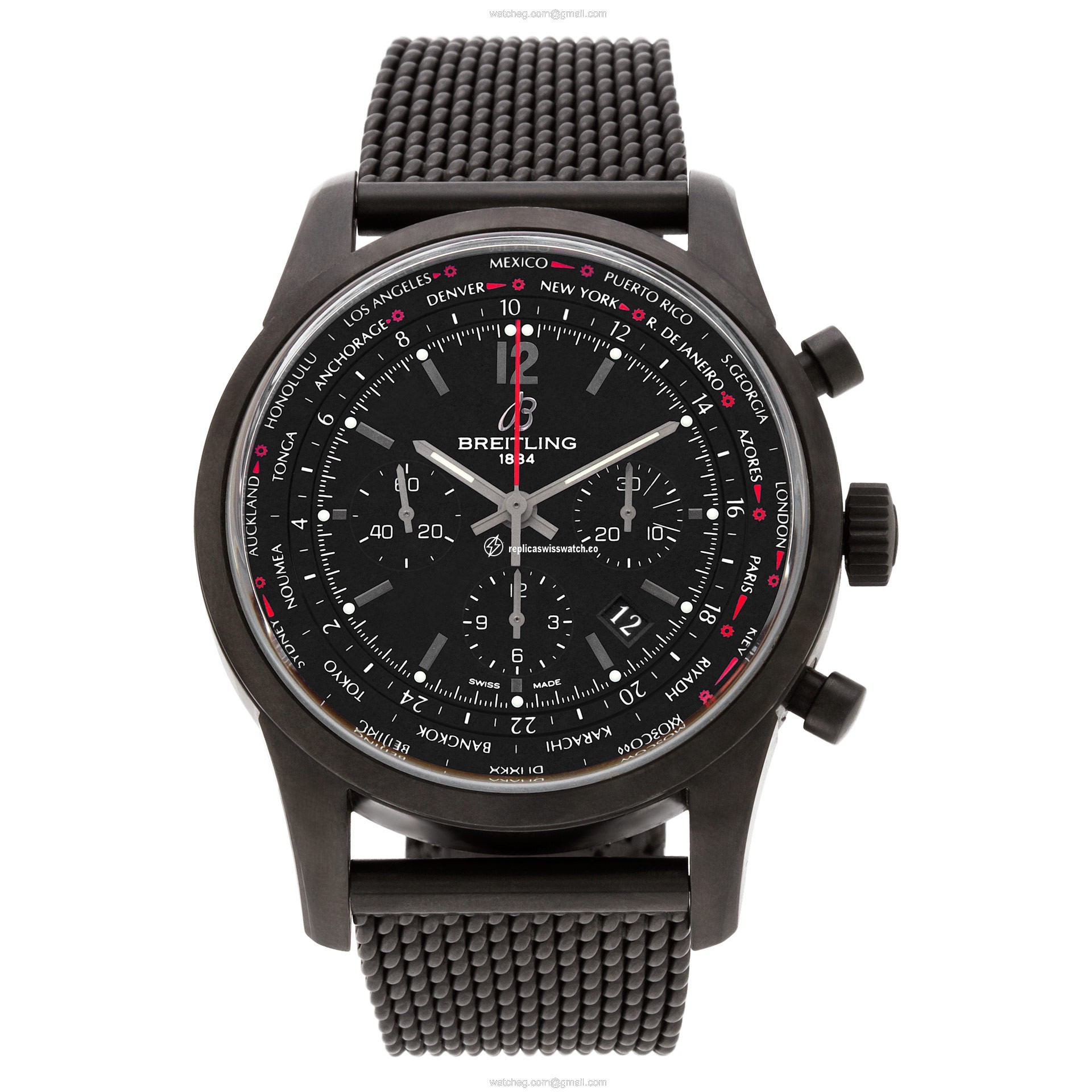 Breitling mb0510 Transocean Automatic Male Black PVD Watches Breitling mb0510 Transocean Automatic Male Black PVD Watches