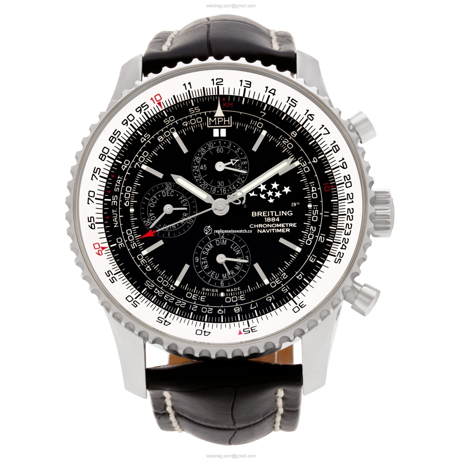 Breitling A19380 Navitimer Automatic Male Stainless Steel Watches Breitling A19380 Navitimer Automatic Male Stainless Steel Watches