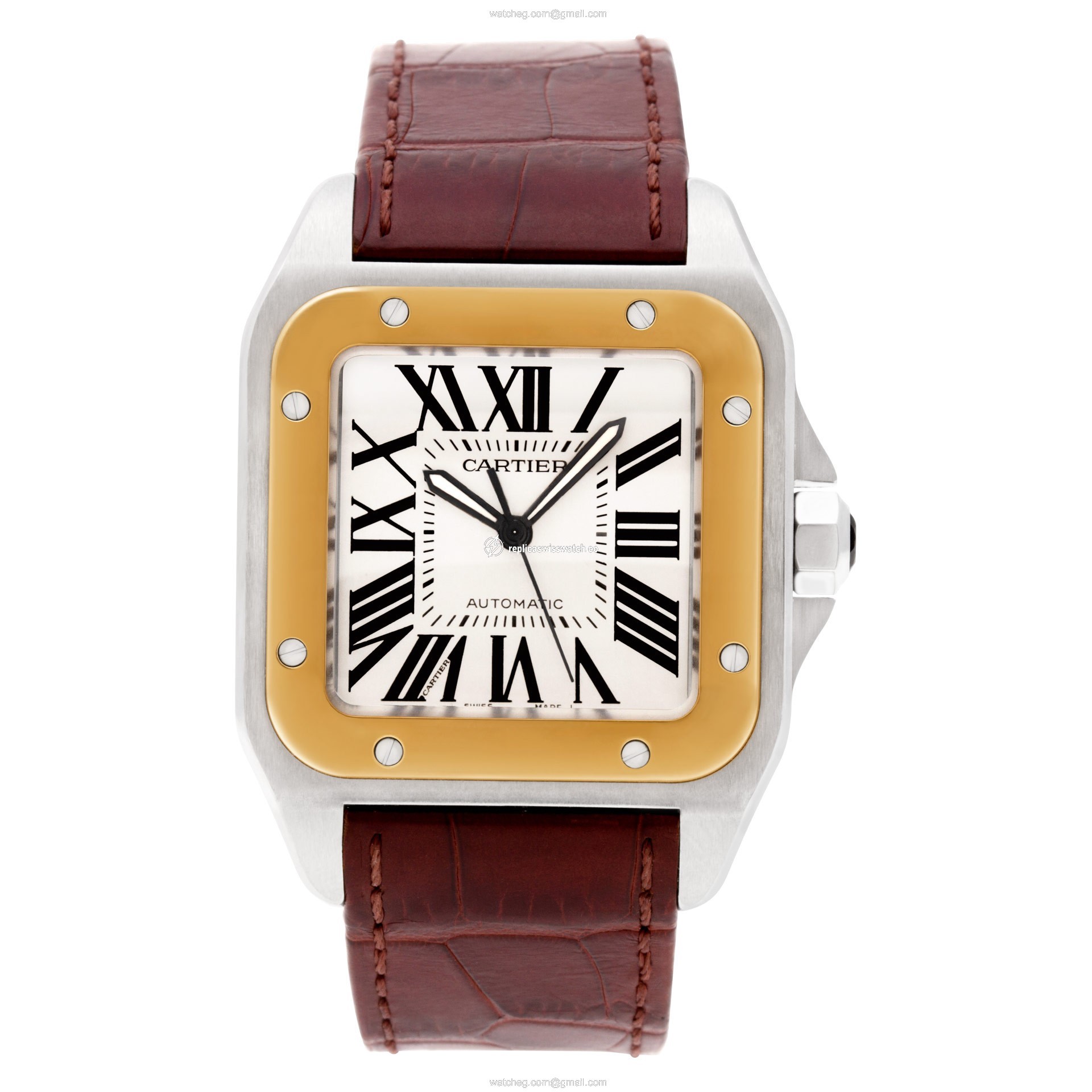 Cartier W20072X7 Santos 100 Automatic Male Stainless Steel Watches Cartier W20072X7 Santos 100 Automatic Male Stainless Steel Watches