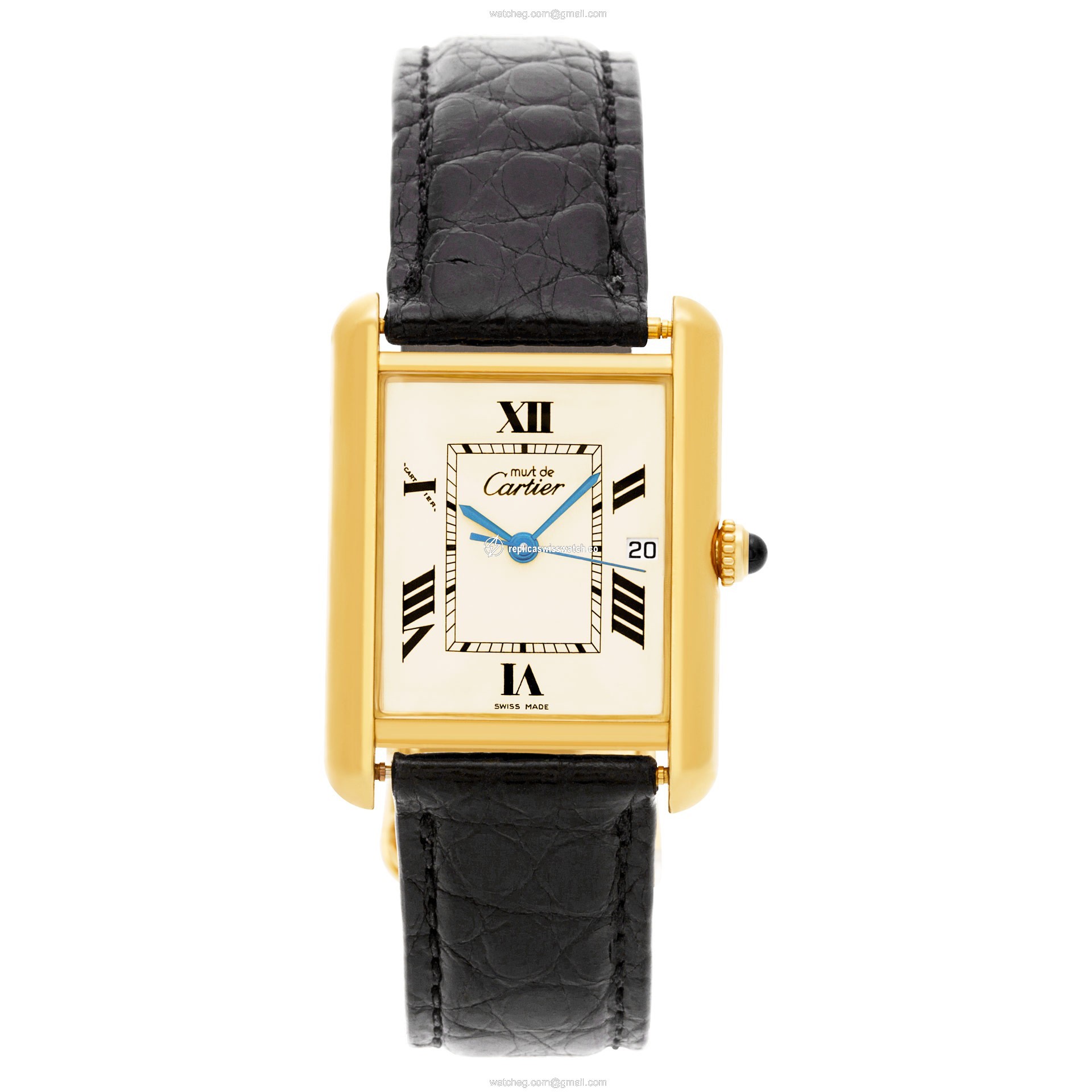 Cartier 2413 Tank Quartz Male Vermeil Watches Cartier 2413 Tank Quartz Male Vermeil Watches