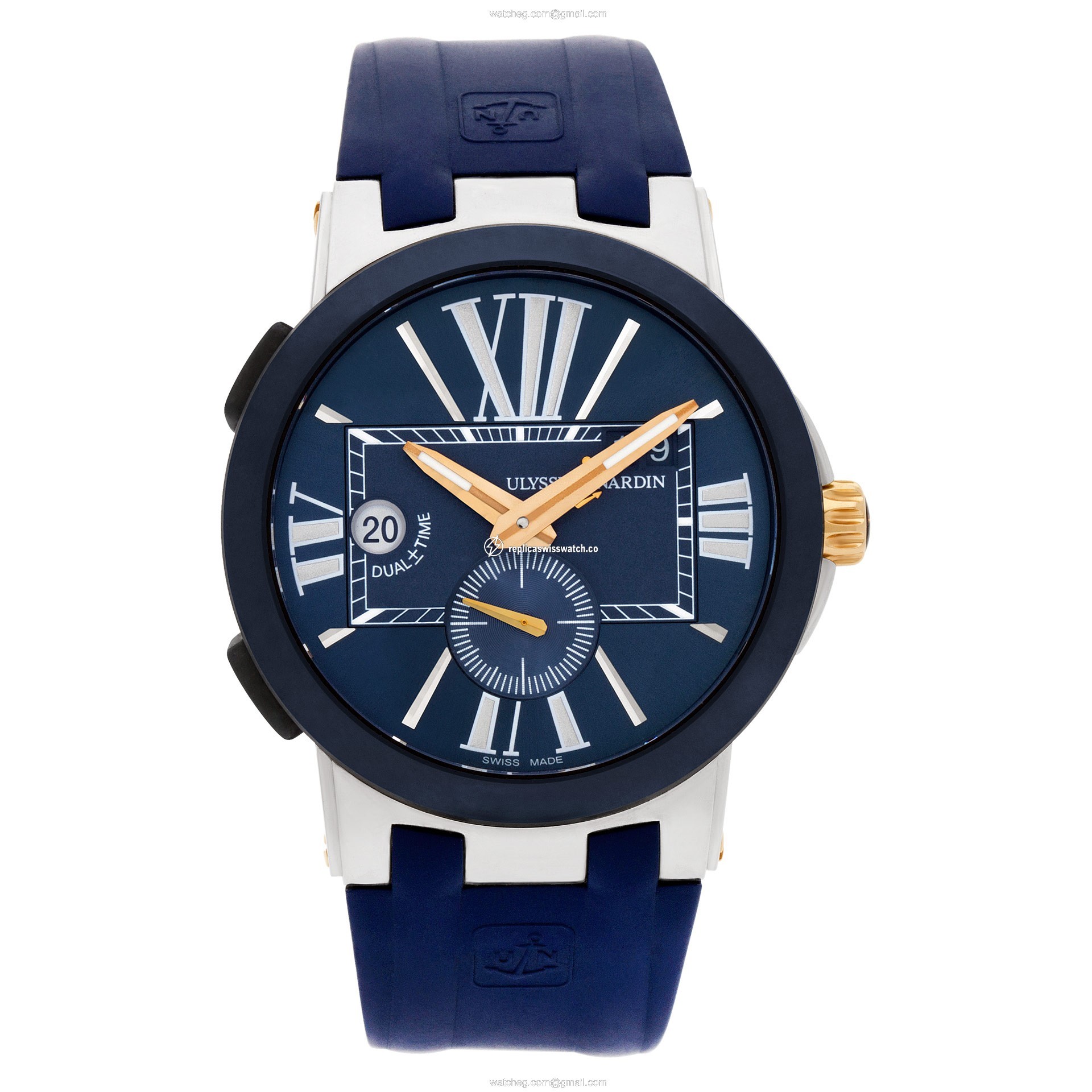 Ulysse Nardin 243-00 Executive Automatic Male 18k gold & Stainless Steel Watches Ulysse Nardin 243-00 Executive Automatic Male 18k gold & Stainless Steel Watches