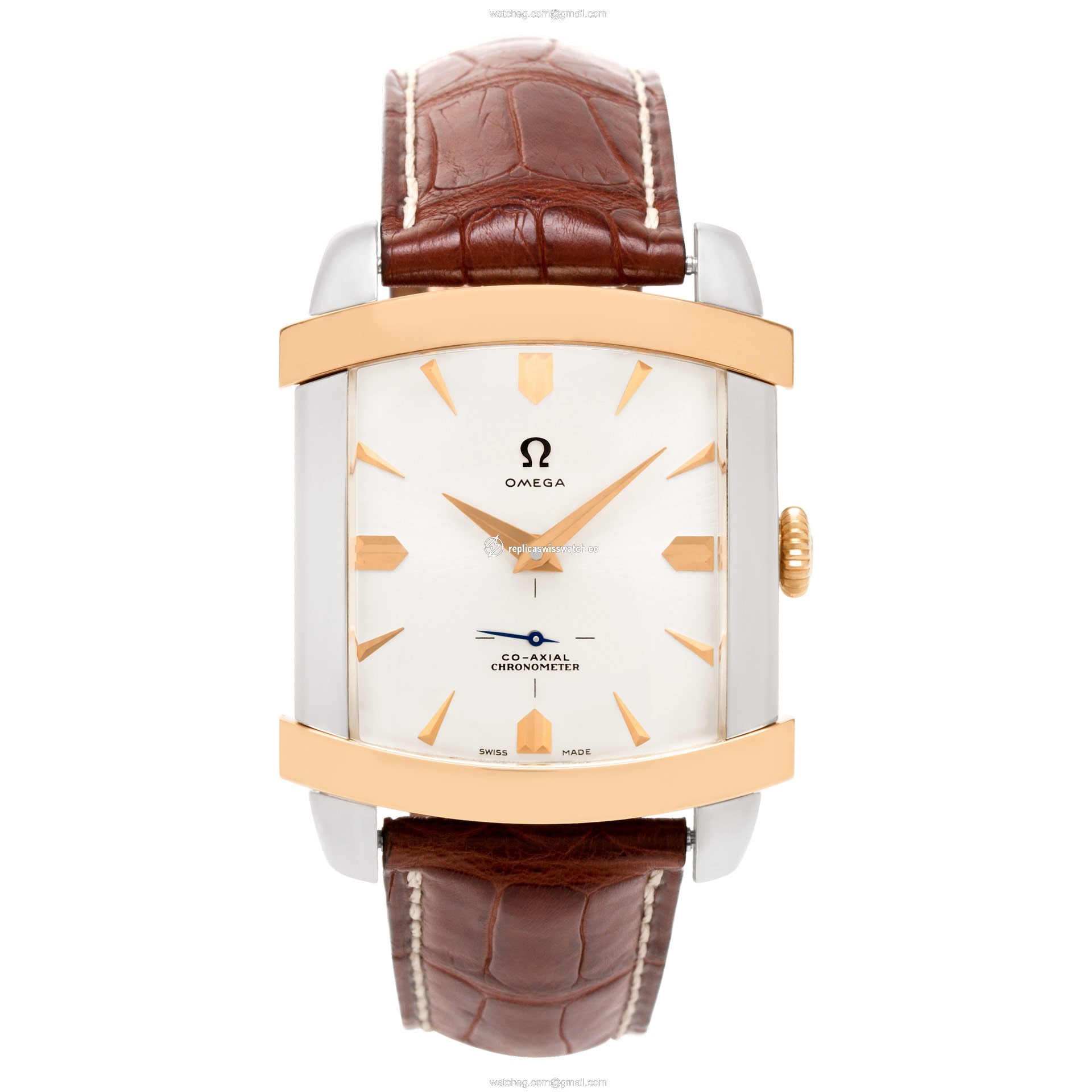 Omega 0609/1952 Museum Automatic Male 18k White & Yellow Gold Watches Omega 0609/1952 Museum Automatic Male 18k White & Yellow Gold Watches