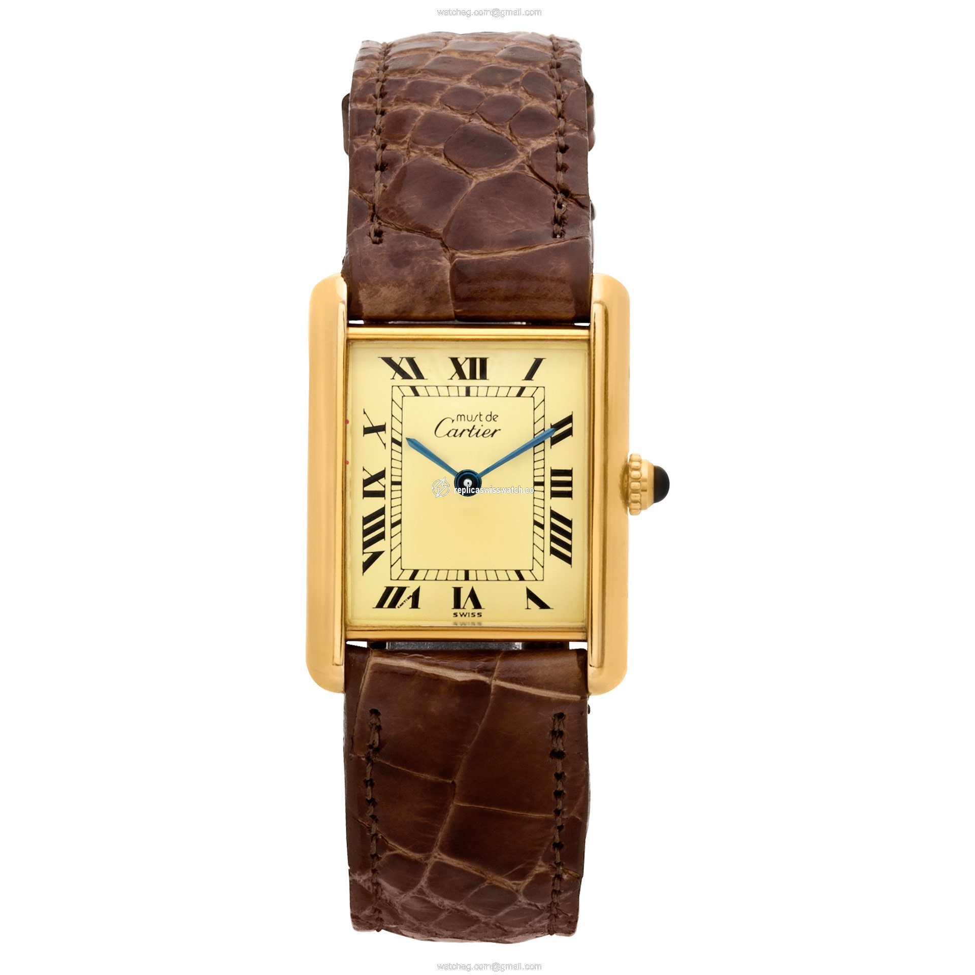 Cartier W1002753 Tank Vermeil Quartz Unisex Sterling Silver Watches Cartier W1002753 Tank Vermeil Quartz Unisex Sterling Silver Watches