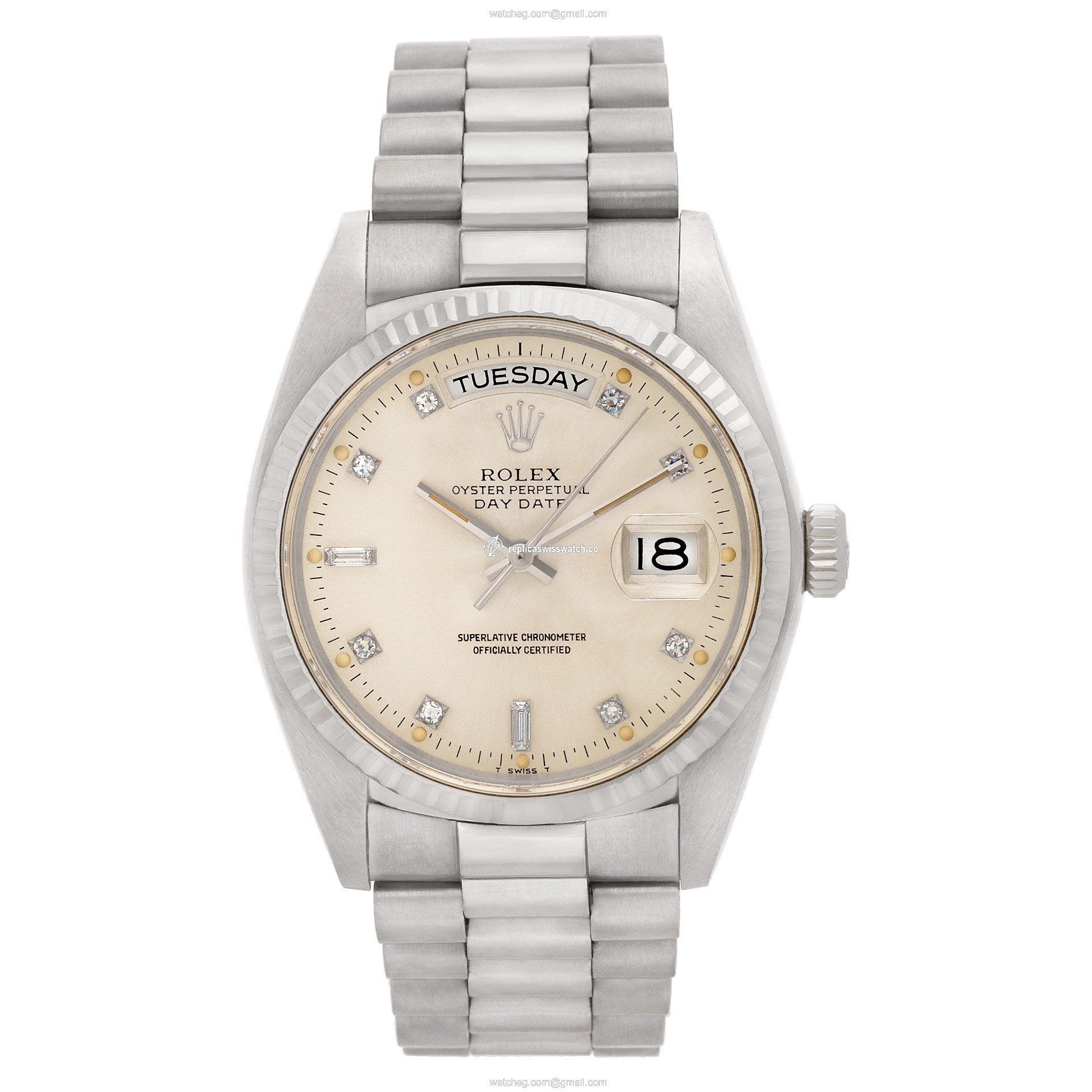 Rolex 18039 Day-Date Automatic Male 18k White Gold Watches Rolex 18039 Day-Date Automatic Male 18k White Gold Watches