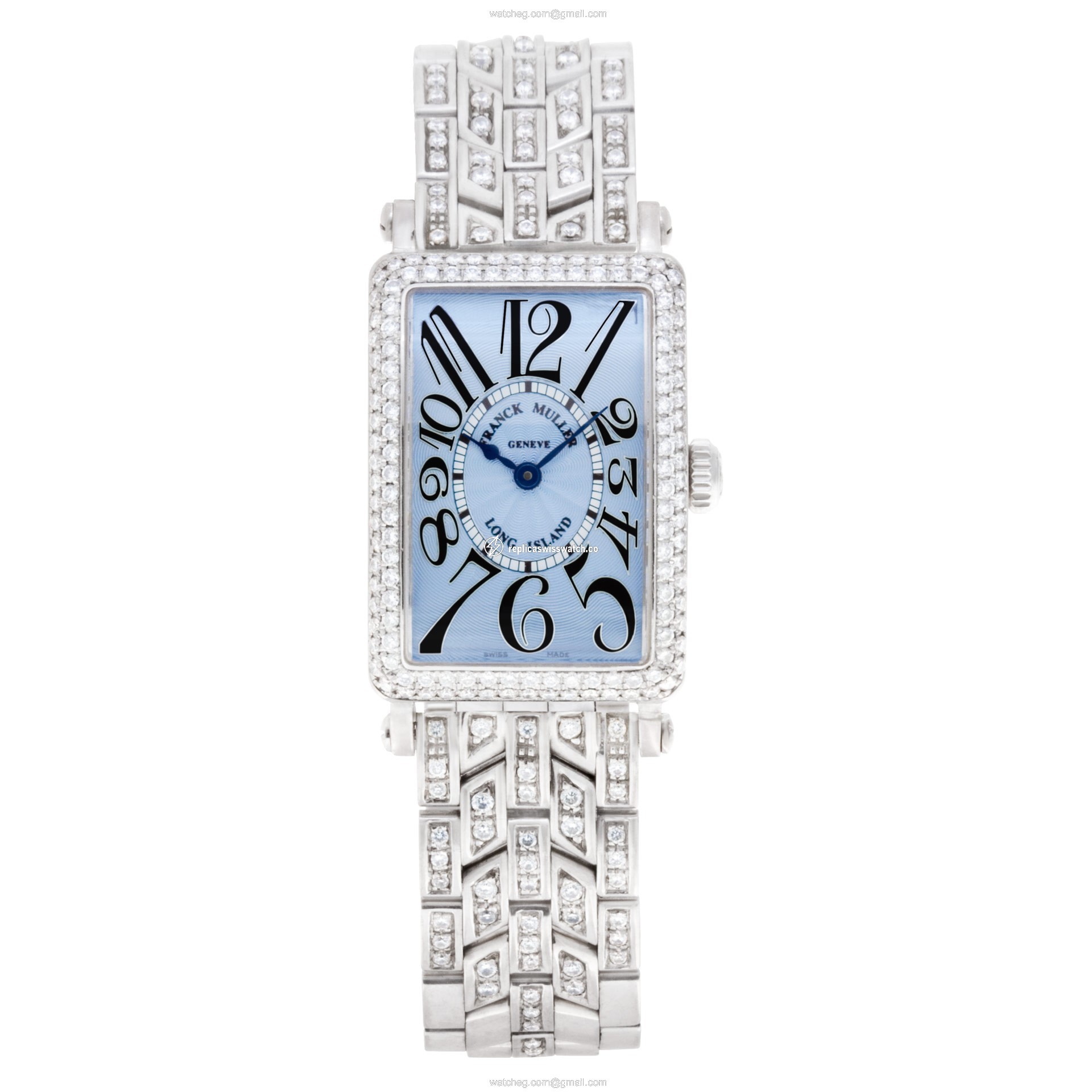 Franck Muller 900 QZ D Long Island Quartz Female 18k White Gold Watches Franck Muller 900 QZ D Long Island Quartz Female 18k White Gold Watches