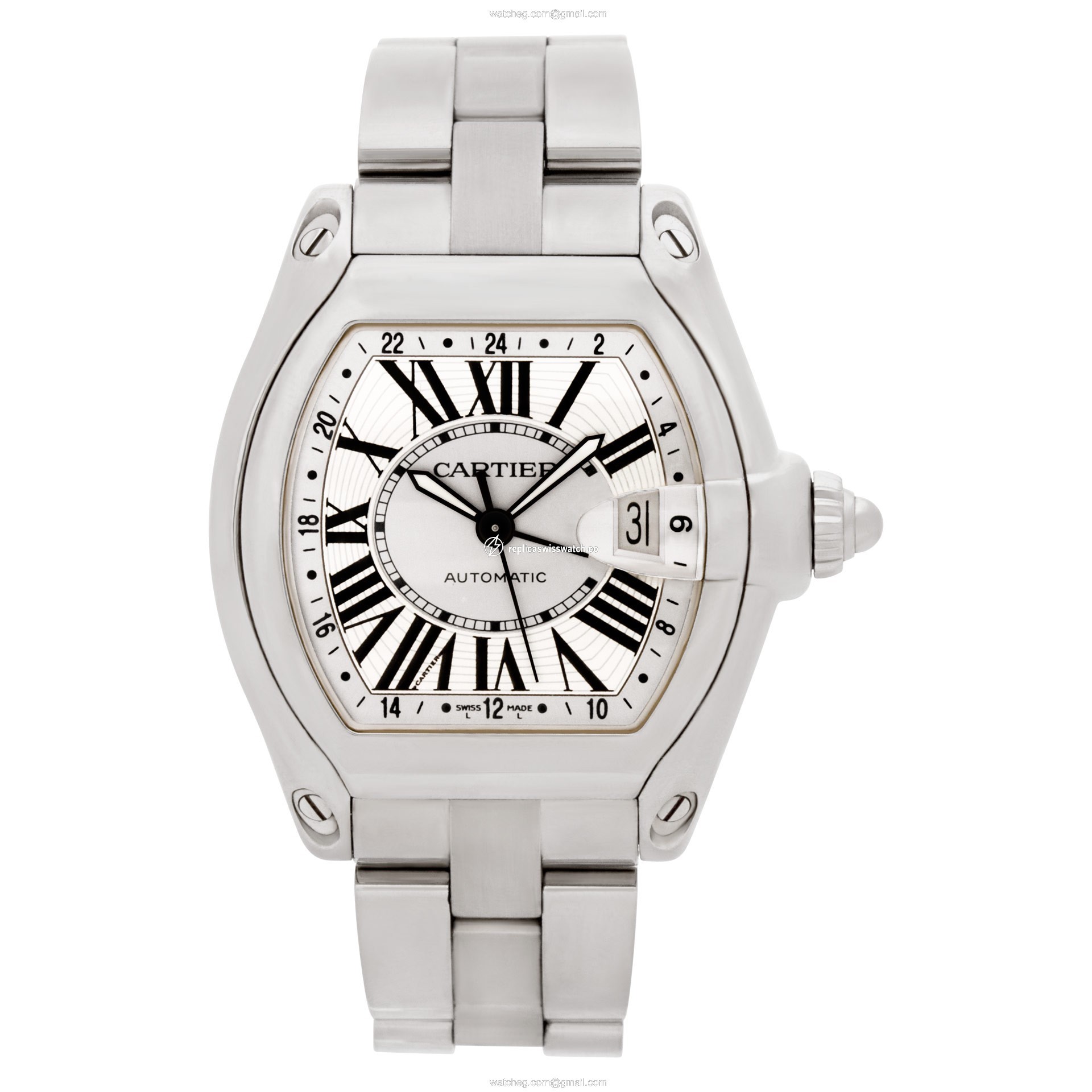 Cartier w62032x6 Roadster Automatic Unisex Stainless Steel Watches Cartier w62032x6 Roadster Automatic Unisex Stainless Steel Watches