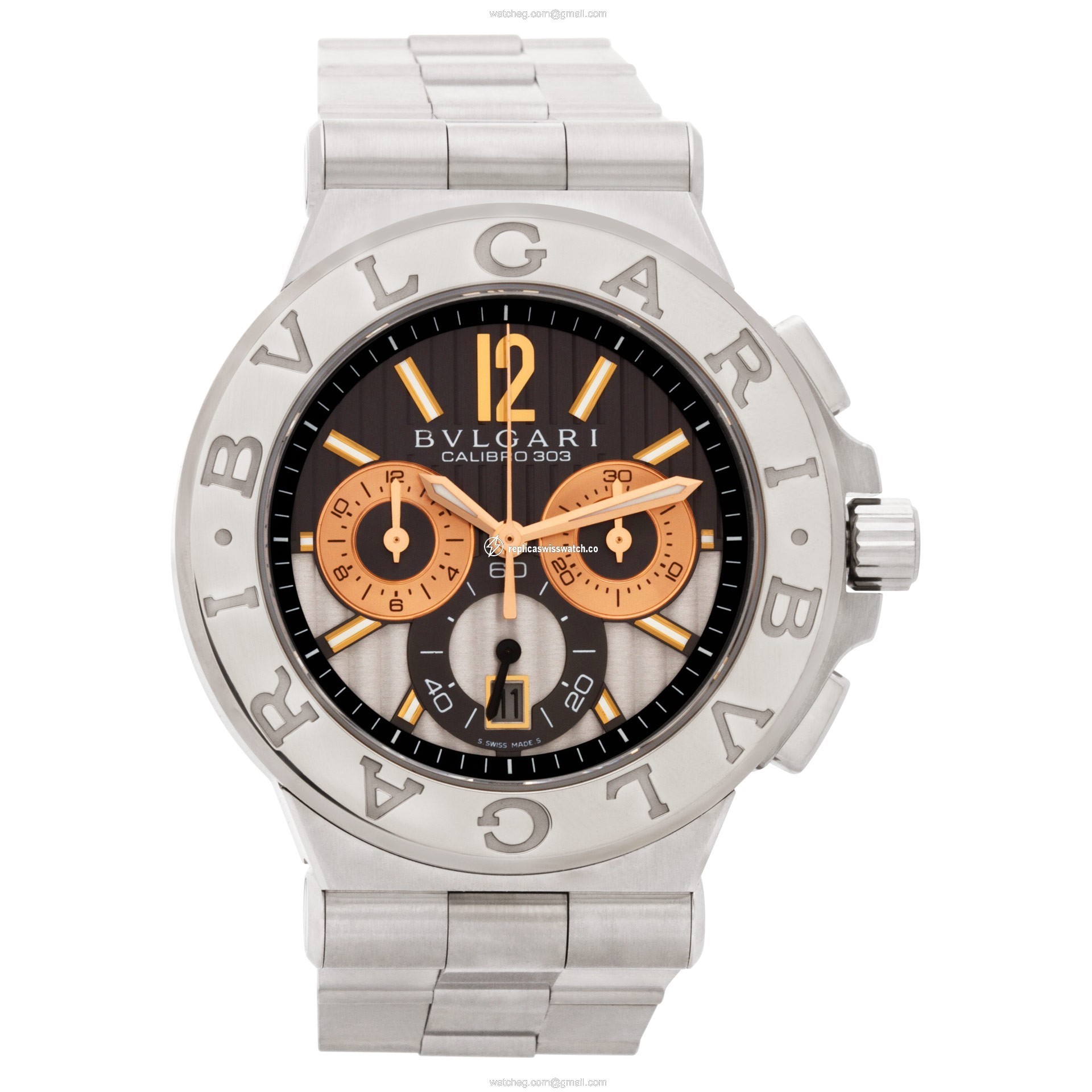 Bvlgari dg 42 swg ch Diagono Calibro 303 Automatic Male Stainless Steel Watches Bvlgari dg 42 swg ch Diagono Calibro 303 Automatic Male Stainless Steel Watches