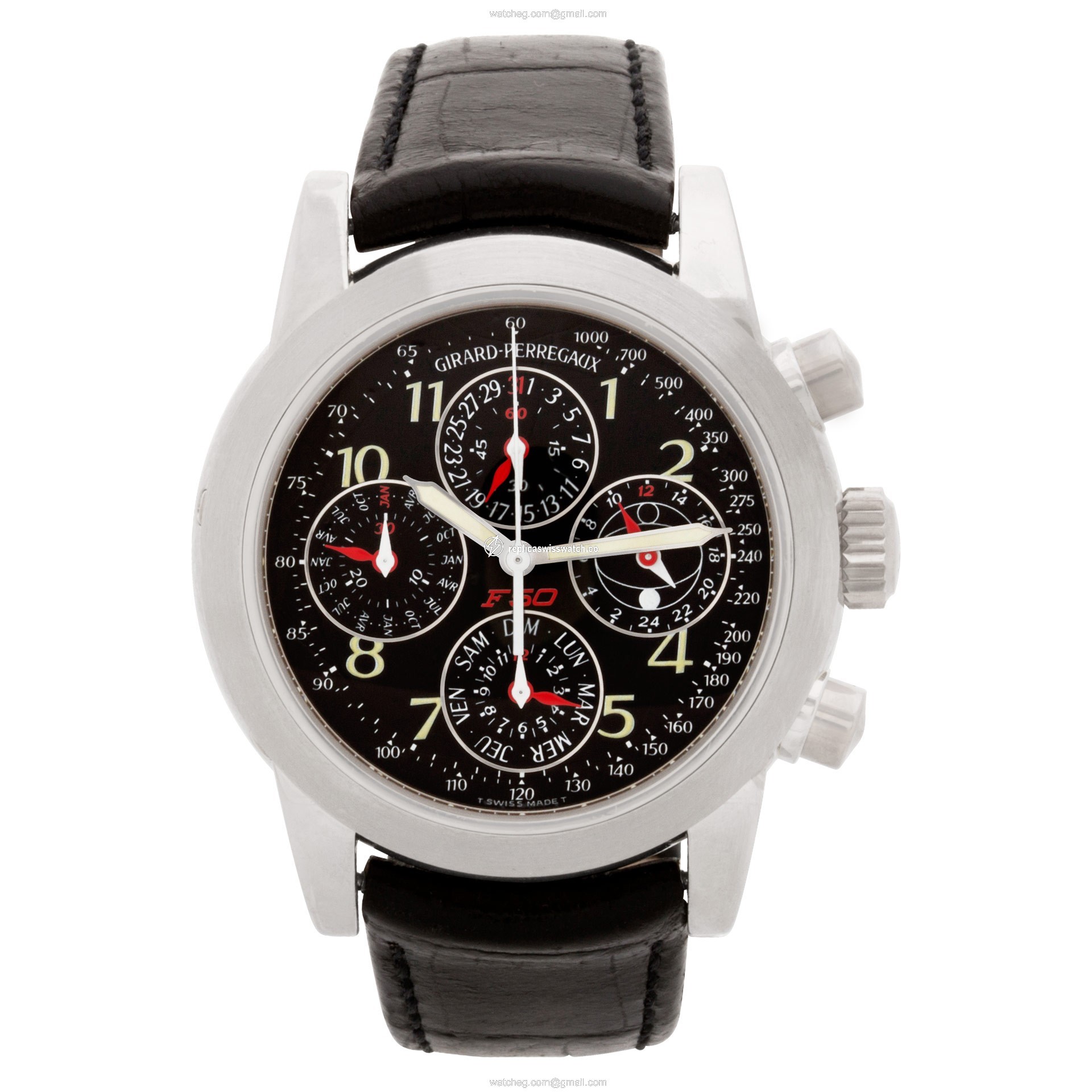 Girard Perregaux 9025 Ferrari Automatic Male Platinum Watches Girard Perregaux 9025 Ferrari Automatic Male Platinum Watches