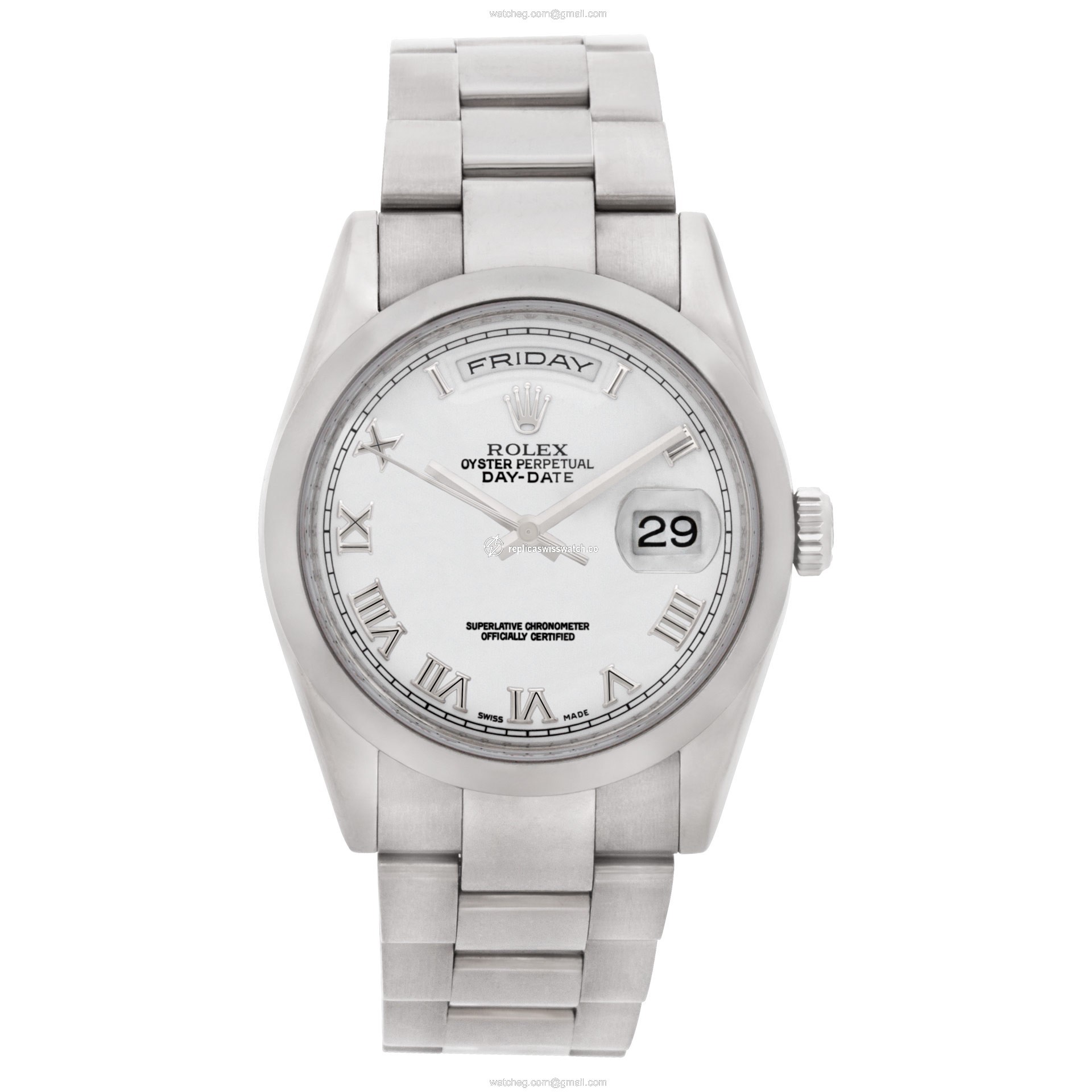 Rolex 118209 Day-Date Automatic Male 18k White Gold Watches Rolex 118209 Day-Date Automatic Male 18k White Gold Watches