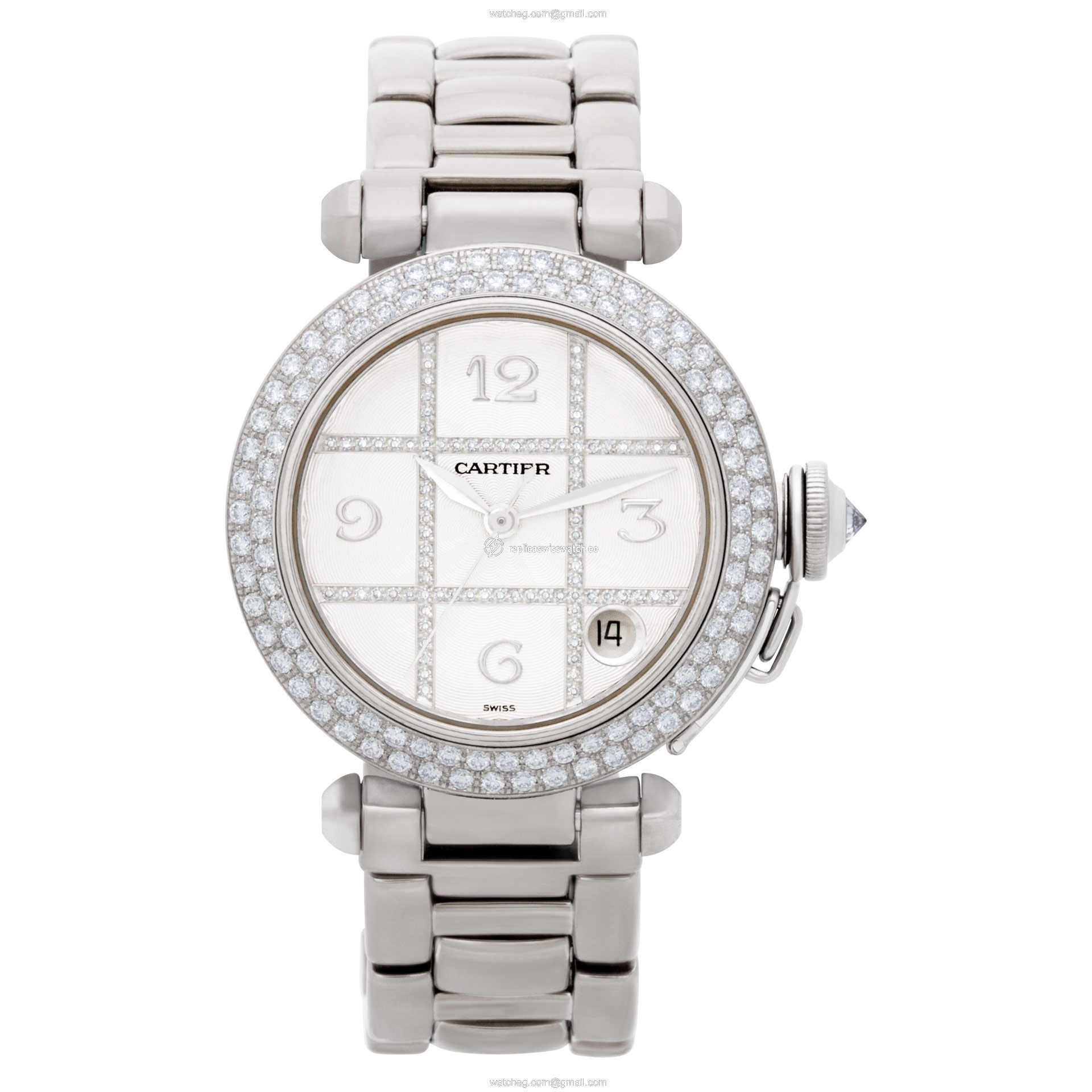 Cartier 2308 Pasha Automatic Female 18k White Gold Watches Cartier 2308 Pasha Automatic Female 18k White Gold Watches