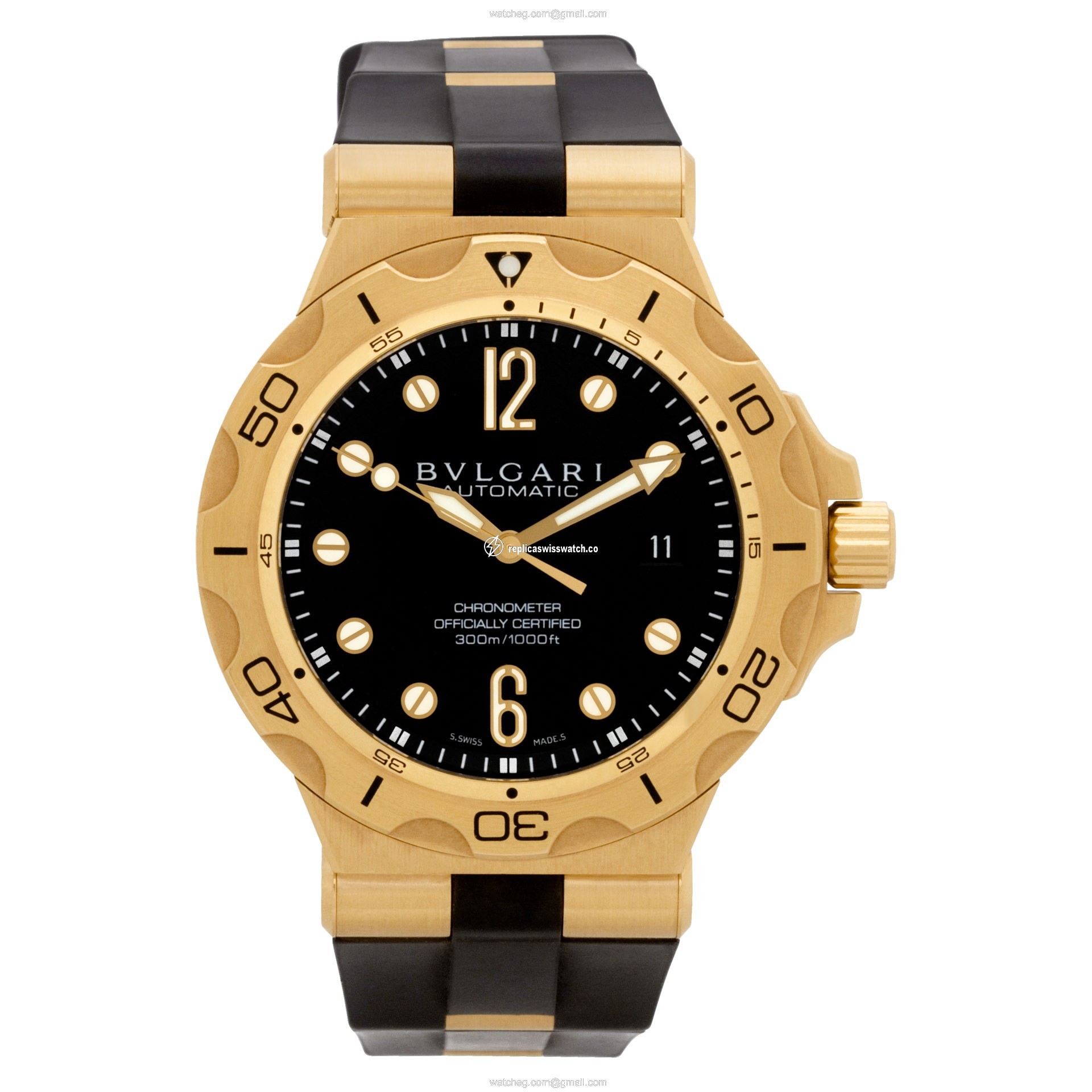 Bvlgari dp42gsd Diagono Professional Automatic Male 18k yellow gold Watches Bvlgari dp42gsd Diagono Professional Automatic Male 18k yellow gold Watches