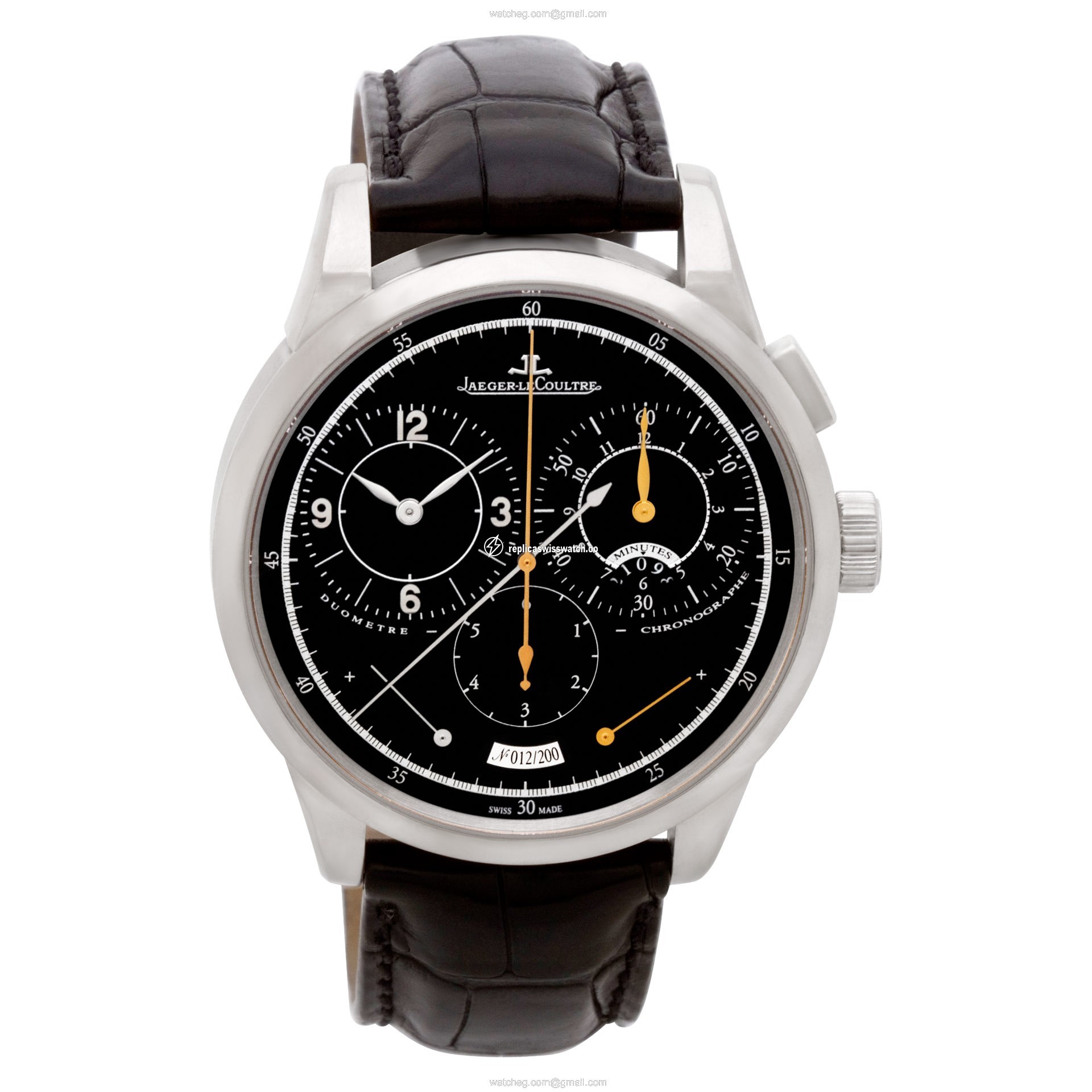 Jaeger LeCoultre 600.3.28.s Duo Manual Male 18k White Gold Watches Jaeger LeCoultre 600.3.28.s Duo Manual Male 18k White Gold Watches