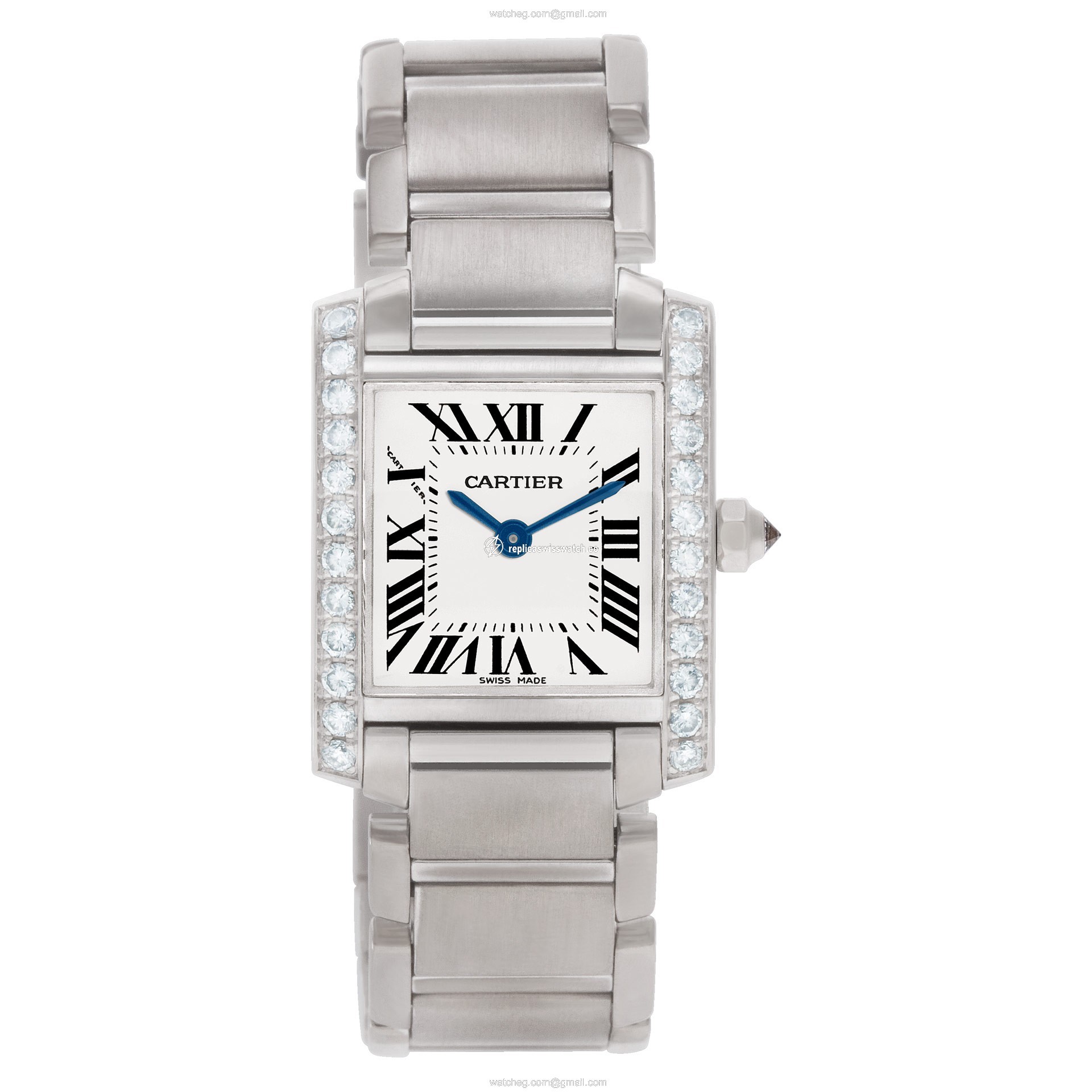 Cartier WE1002S3 Tank Francaise Quartz Female 18k White Gold Watches Cartier WE1002S3 Tank Francaise Quartz Female 18k White Gold Watches