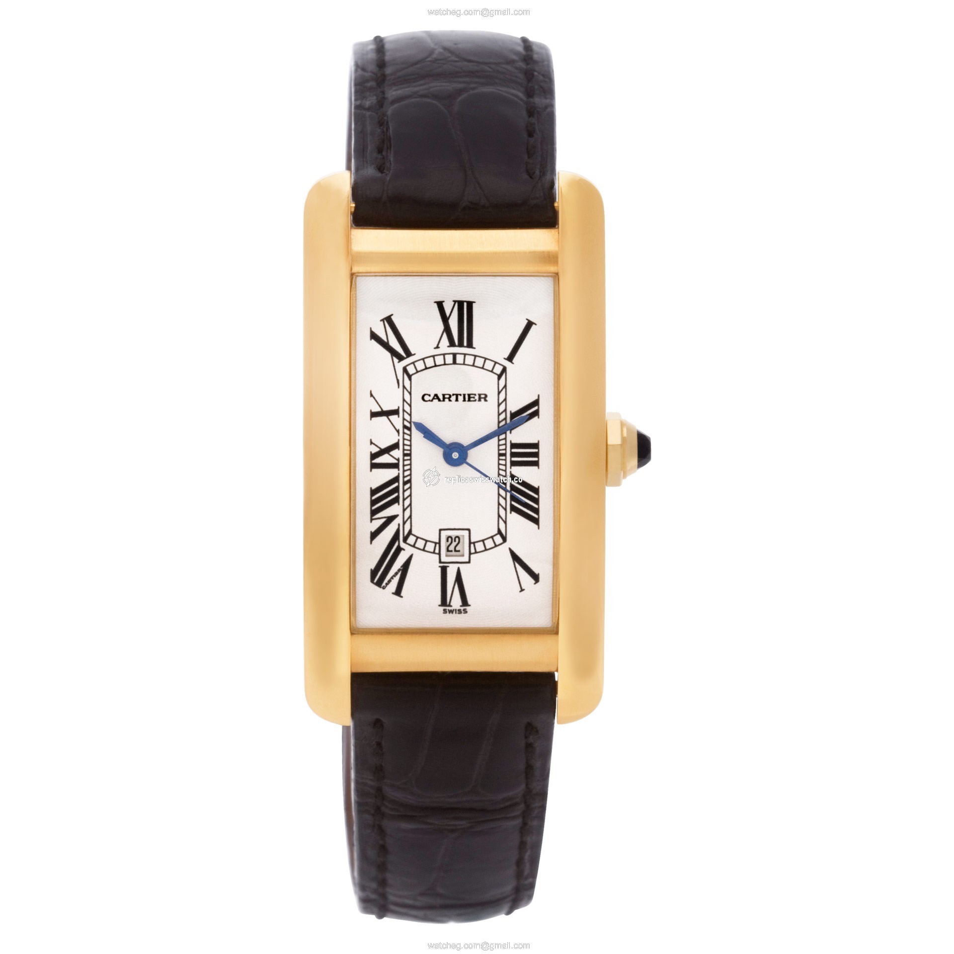 Cartier 1725 Tank Americaine Automatic Male 18k yellow gold Watches Cartier 1725 Tank Americaine Automatic Male 18k yellow gold Watches