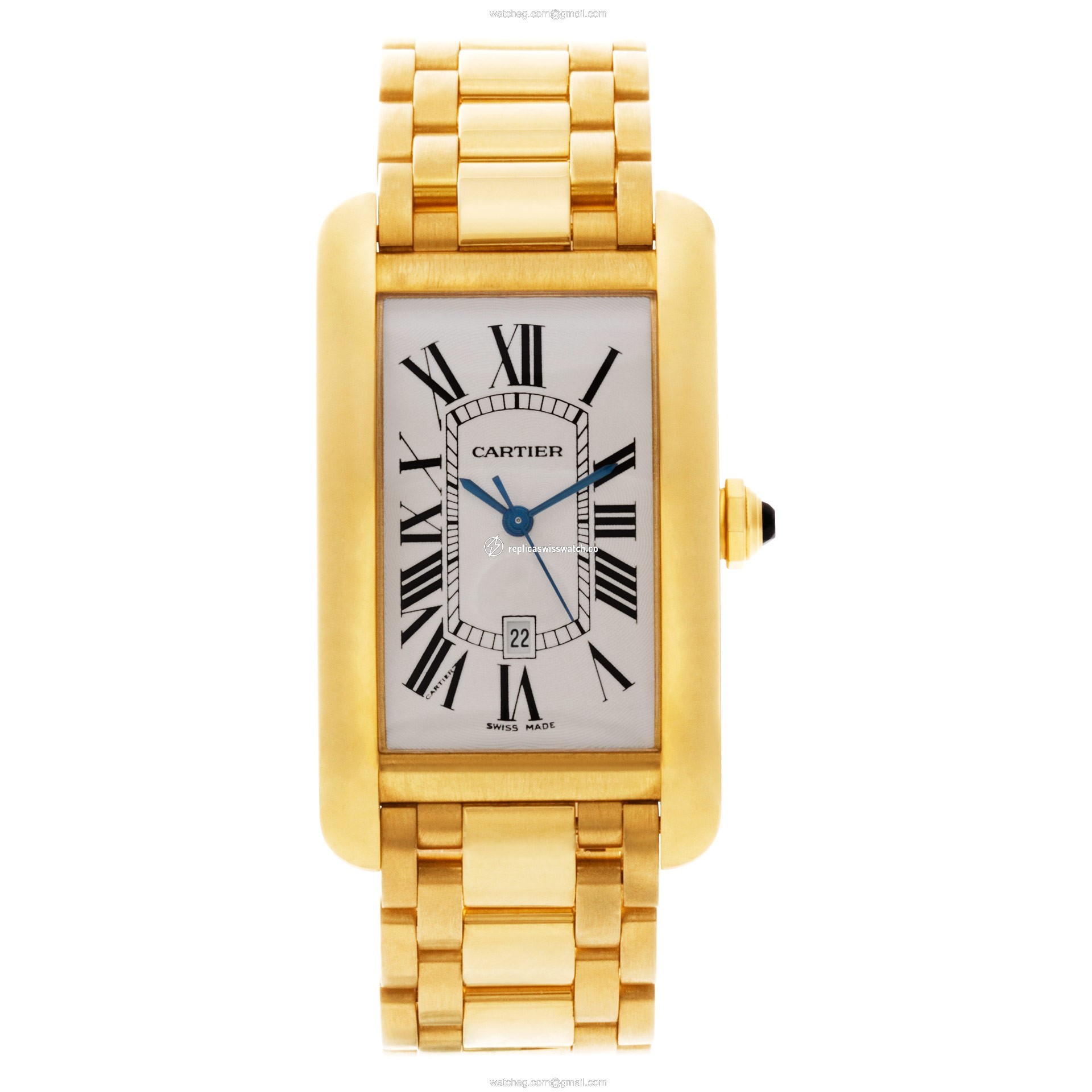 Cartier W26031K2 Tank American Automatic Male 18k Yellow Gold Watches Cartier W26031K2 Tank American Automatic Male 18k Yellow Gold Watches