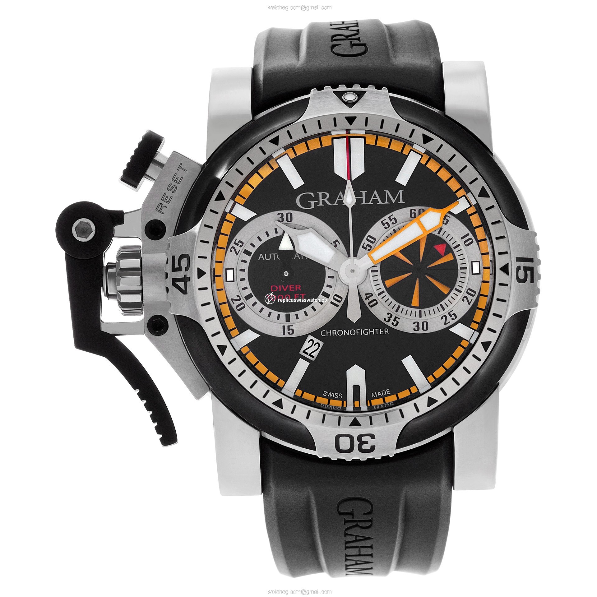 Graham 2OVES.B15A Chronofighter Automatic Male Stainless Steel Watches Graham 2OVES.B15A Chronofighter Automatic Male Stainless Steel Watches