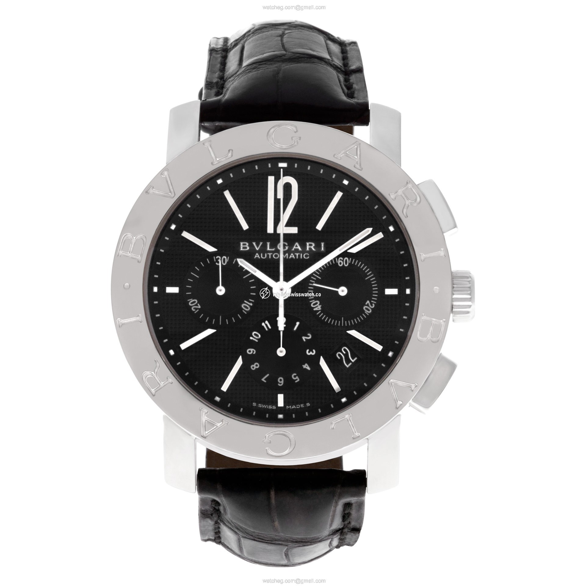 Bvlgari BB 42 SL CH Chronograph Automatic Male Stainless Steel Watches Bvlgari BB 42 SL CH Chronograph Automatic Male Stainless Steel Watches