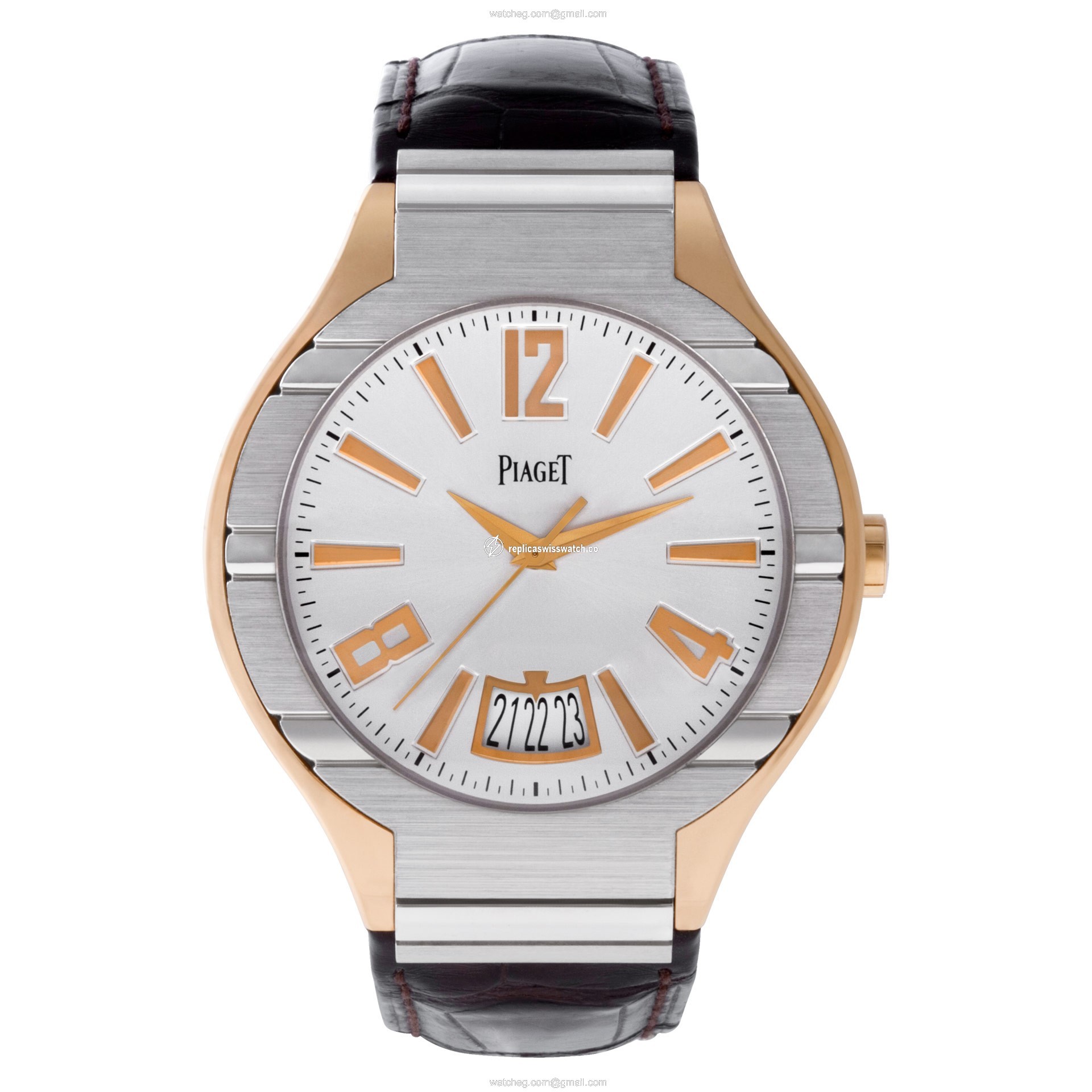 Piaget GOA34041 Polo Automatic Male 18k White and Pink Gold Watches Piaget GOA34041 Polo Automatic Male 18k White and Pink Gold Watches