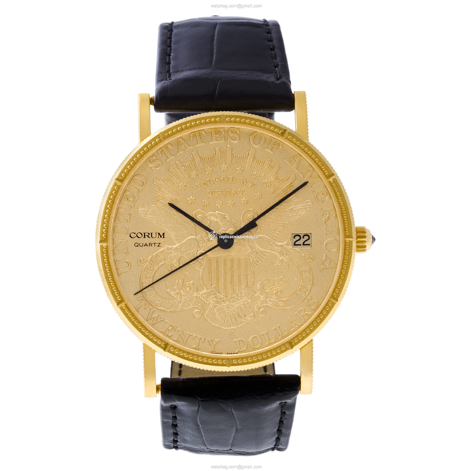 Corum 1902 $20 gold piece Quartz Male 18k yellow gold Watches Corum 1902 $20 gold piece Quartz Male 18k yellow gold Watches