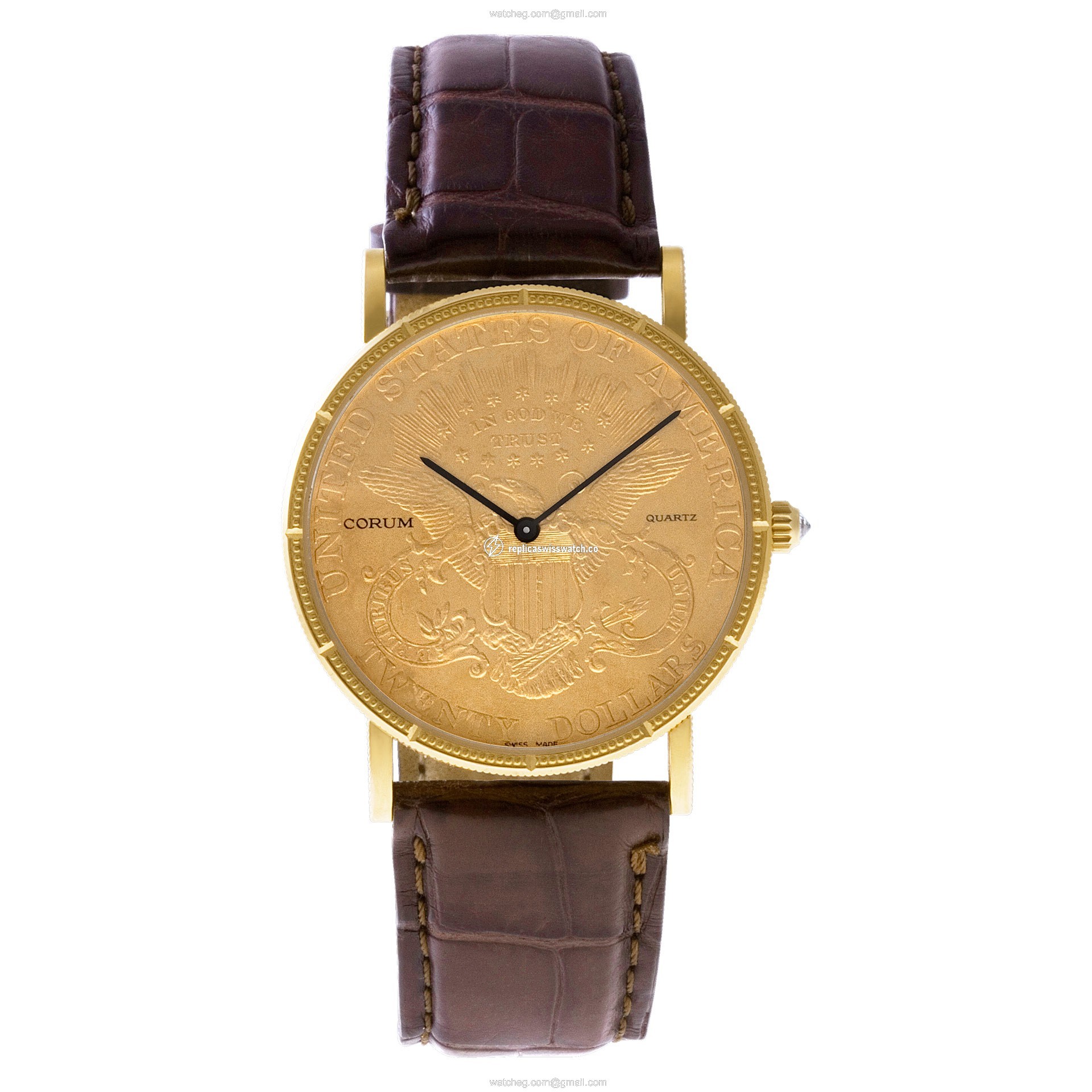 Corum CT32892 $20 Coin Quartz Male 18k Yellow Gold Watches Corum CT32892 $20 Coin Quartz Male 18k Yellow Gold Watches