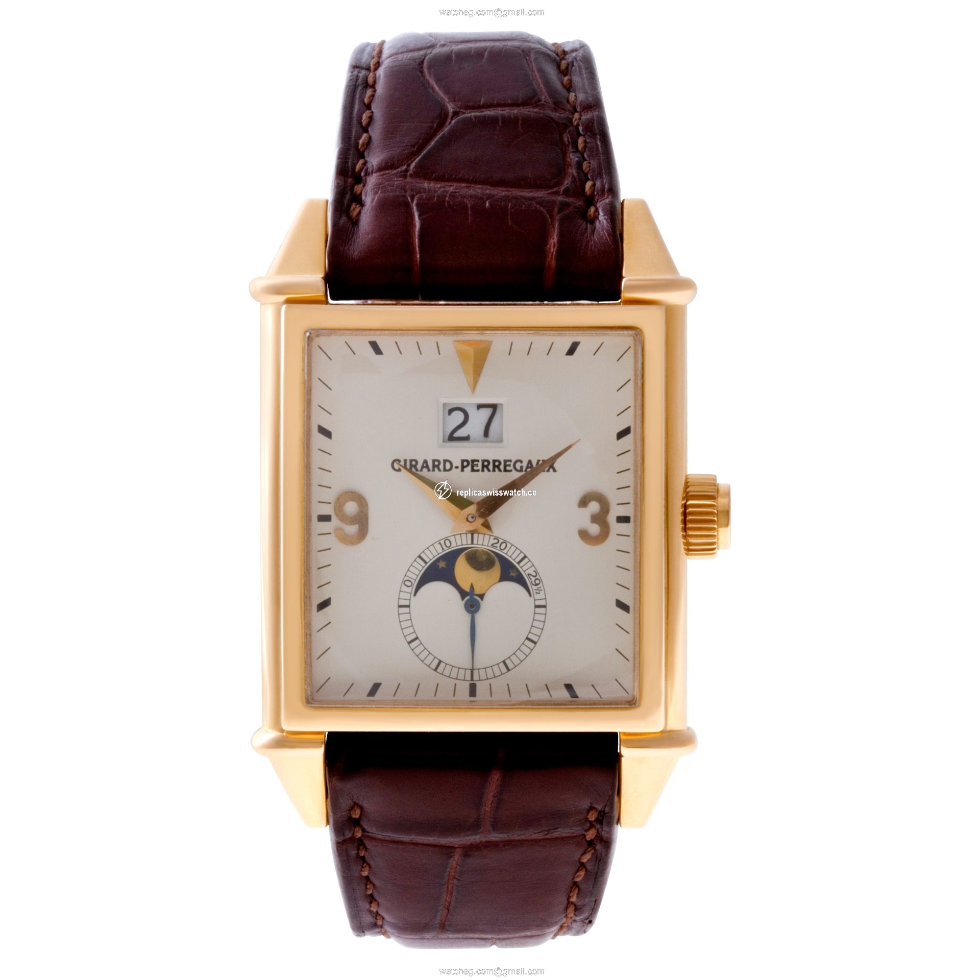 Girard Perregaux 25800-52-851-BA6D Vintage 1945 Automatic Male 18k Pink Gold Watches Girard Perregaux 25800-52-851-BA6D Vintage 1945 Automatic Male 18k Pink Gold Watches
