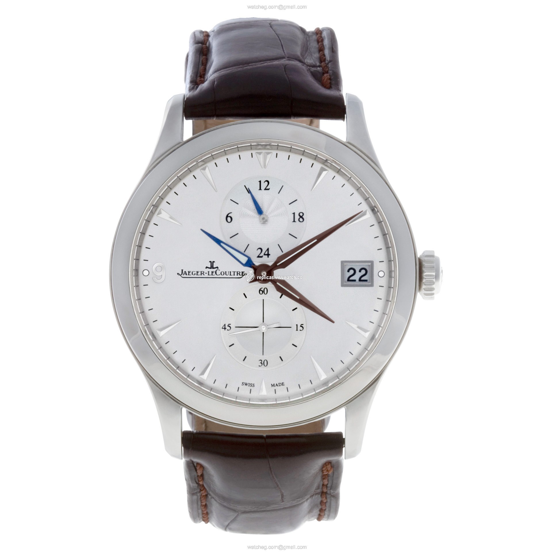 Jaeger LeCoultre 174.8.05.S Master Hometime Automatic Male Stainless Steel Watches Jaeger LeCoultre 174.8.05.S Master Hometime Automatic Male Stainless Steel Watches