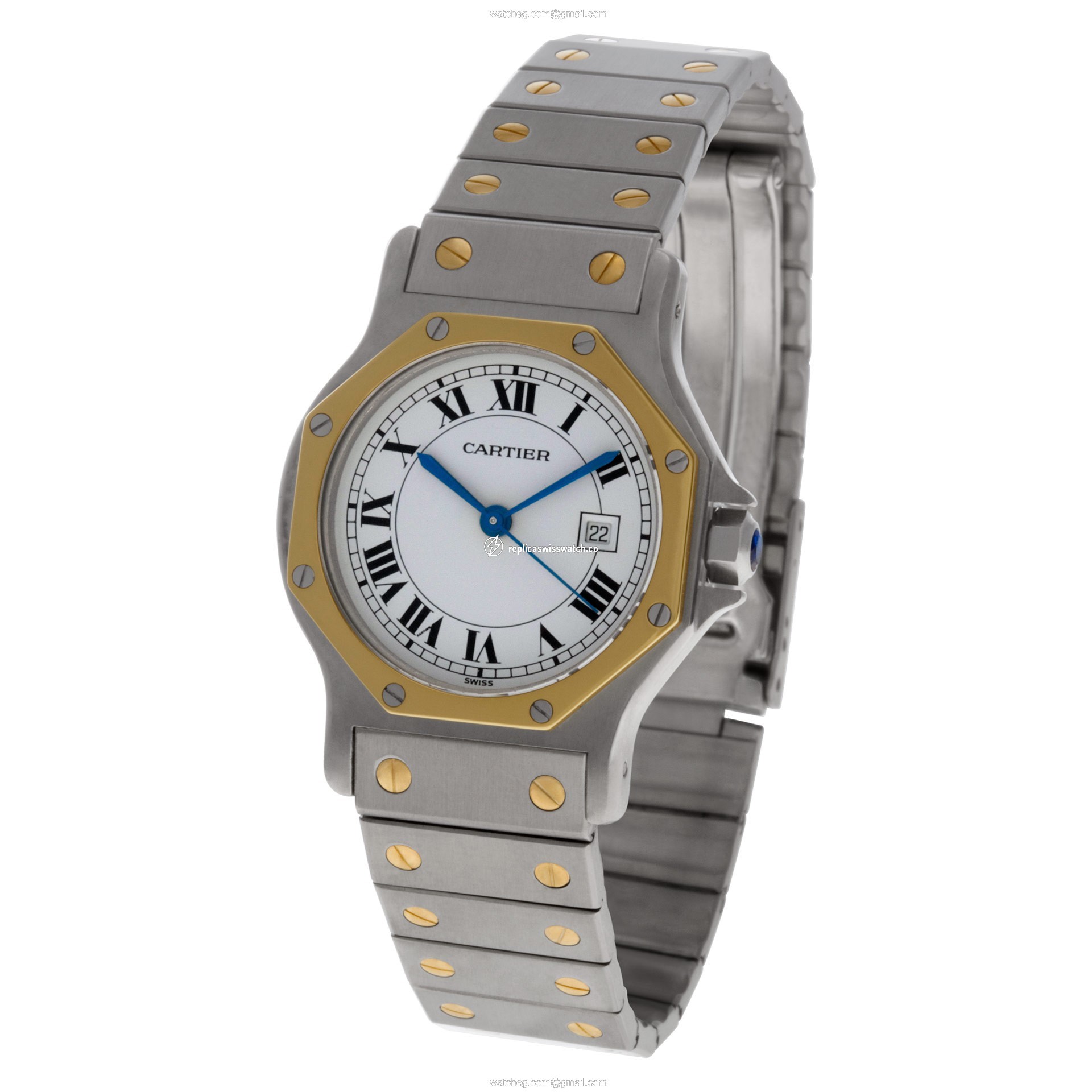 Cartier Cartier 1046 Santos Automatic Male 18k gold & Stainless Steel Watches Cartier Cartier 1046 Santos Automatic Male 18k gold & Stainless Steel Watches