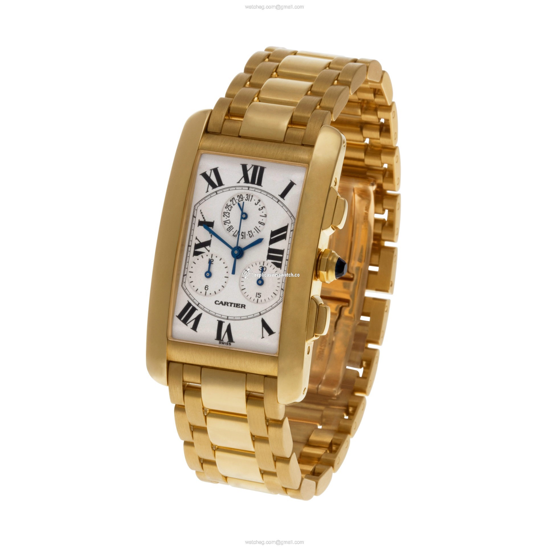 Cartier W2601156 Tank American Quartz Male 18k yellow gold Watches Cartier W2601156 Tank American Quartz Male 18k yellow gold Watches