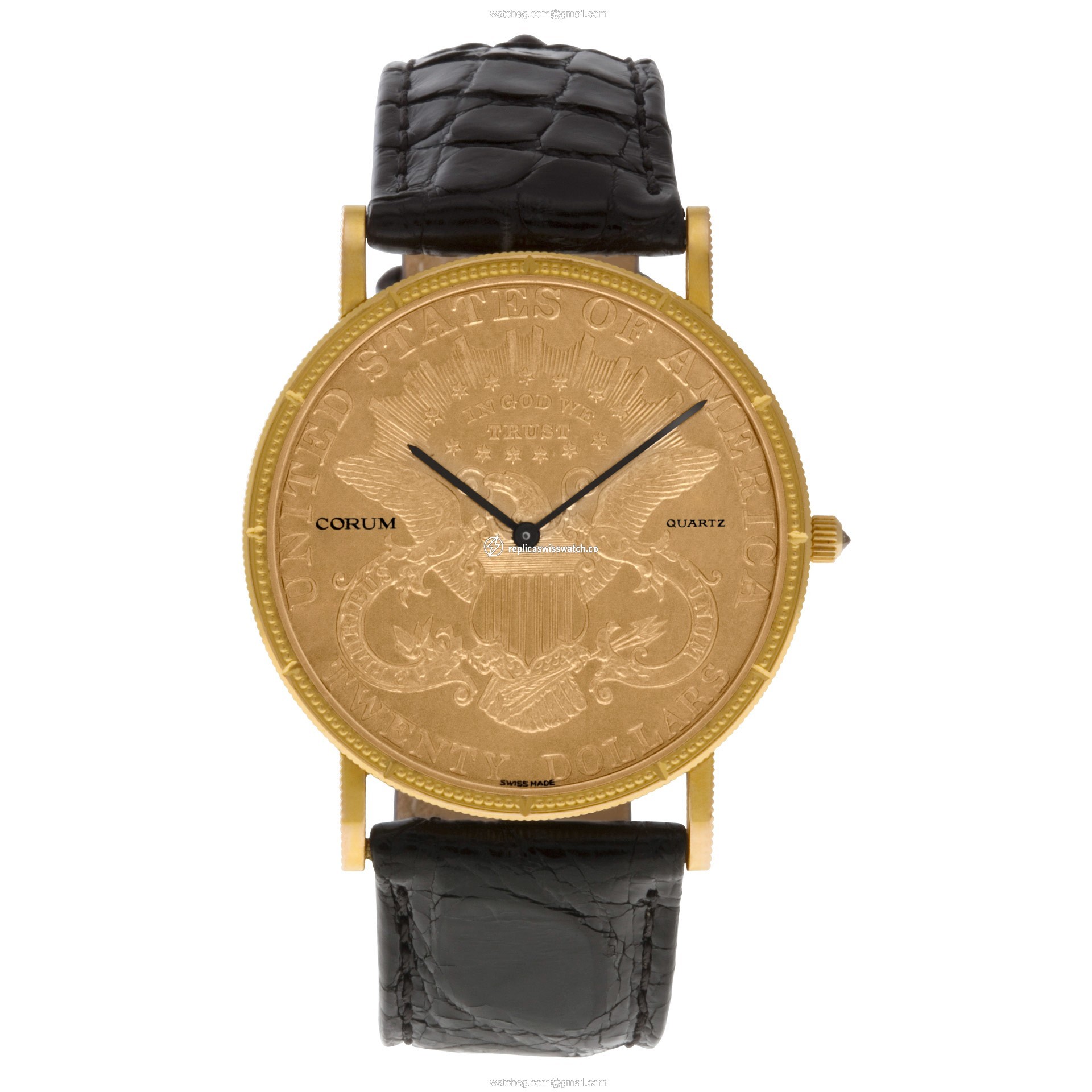 Corum 1876 $20 Coin Quartz Male 18k yellow gold Watches Corum 1876 $20 Coin Quartz Male 18k yellow gold Watches