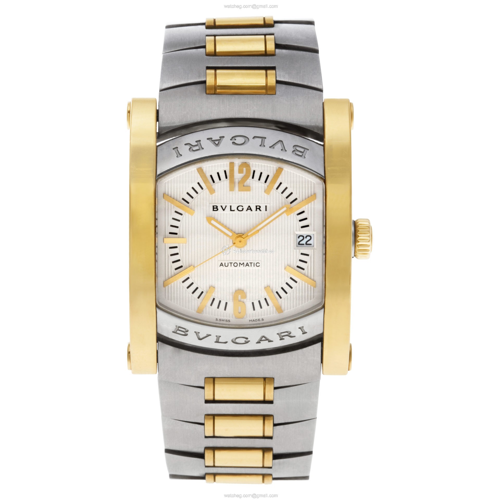 Bvlgari AA44SG Assioma Automatic Male 18k gold & Stainless Steel Watches Bvlgari AA44SG Assioma Automatic Male 18k gold & Stainless Steel Watches