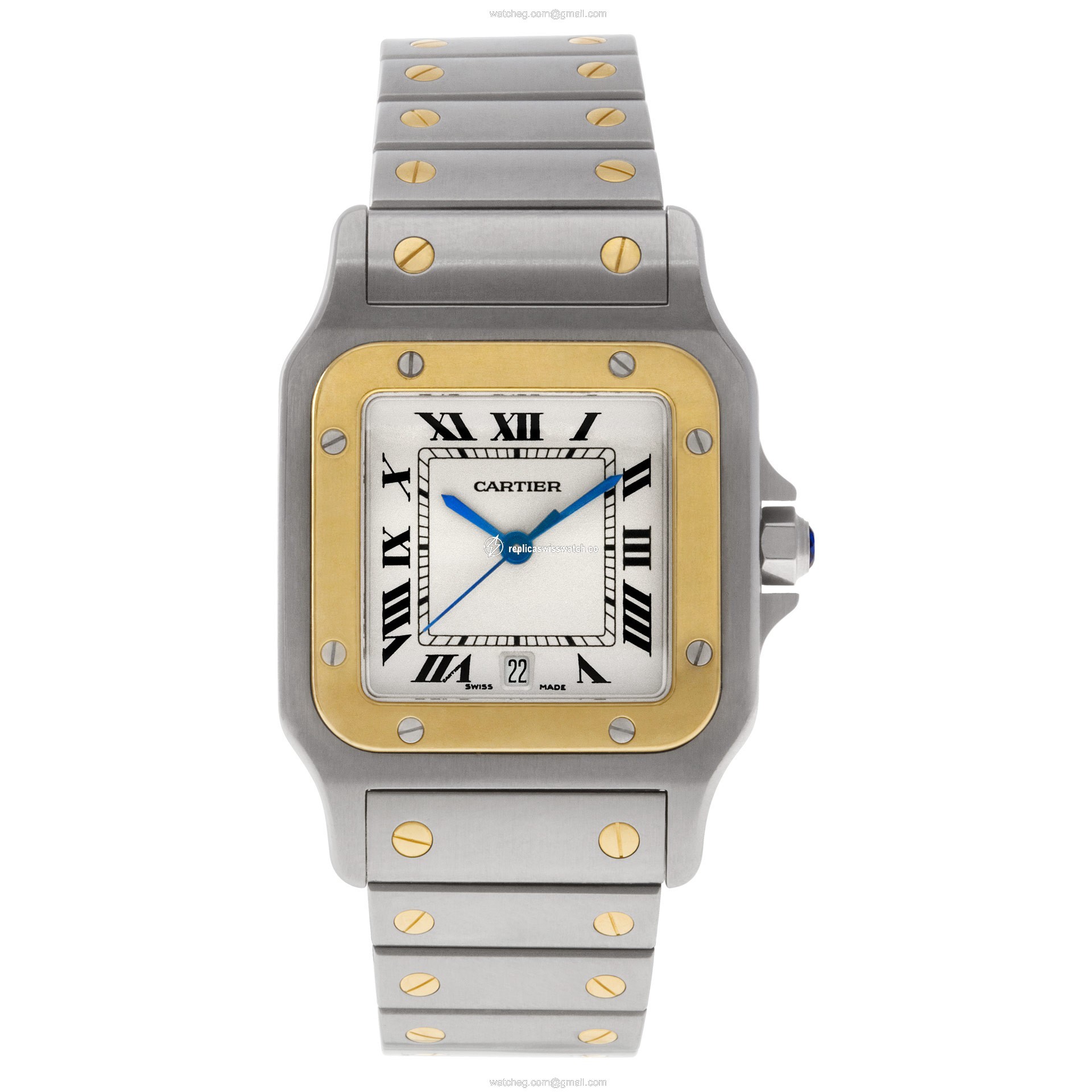 Cartier 1566 Santos Quartz Unisex 18k gold & Stainless Steel Watches Cartier 1566 Santos Quartz Unisex 18k gold & Stainless Steel Watches