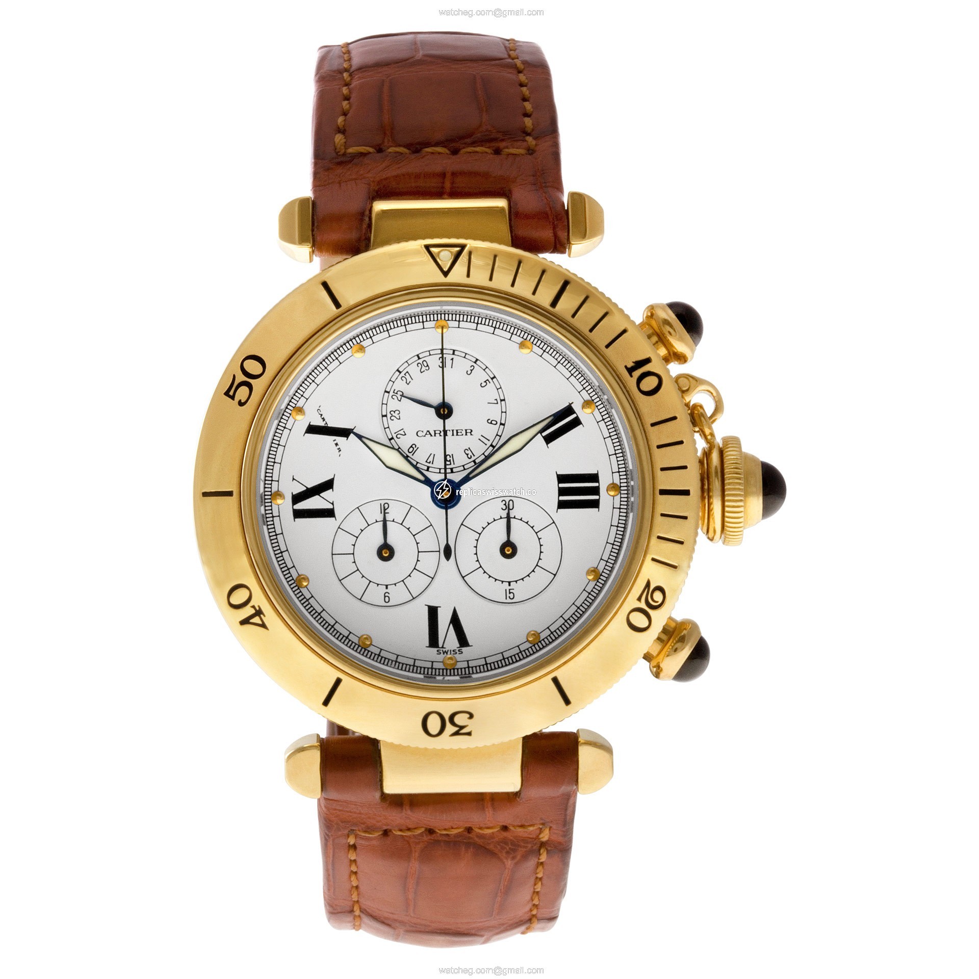 Cartier 1353 Pasha 35 Quartz Unisex 18k yellow gold Watches Cartier 1353 Pasha 35 Quartz Unisex 18k yellow gold Watches