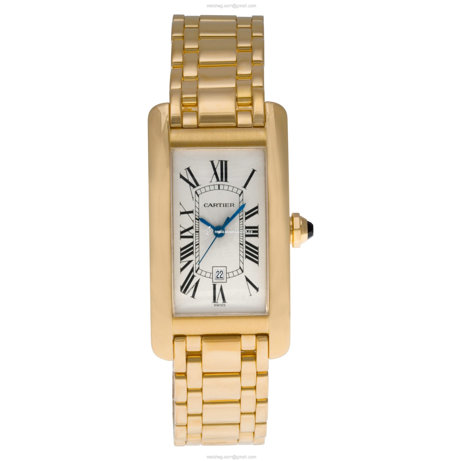 Cartier 1725 Tank American Automatic Unisex 18k yellow gold Watches Cartier 1725 Tank American Automatic Unisex 18k yellow gold Watches