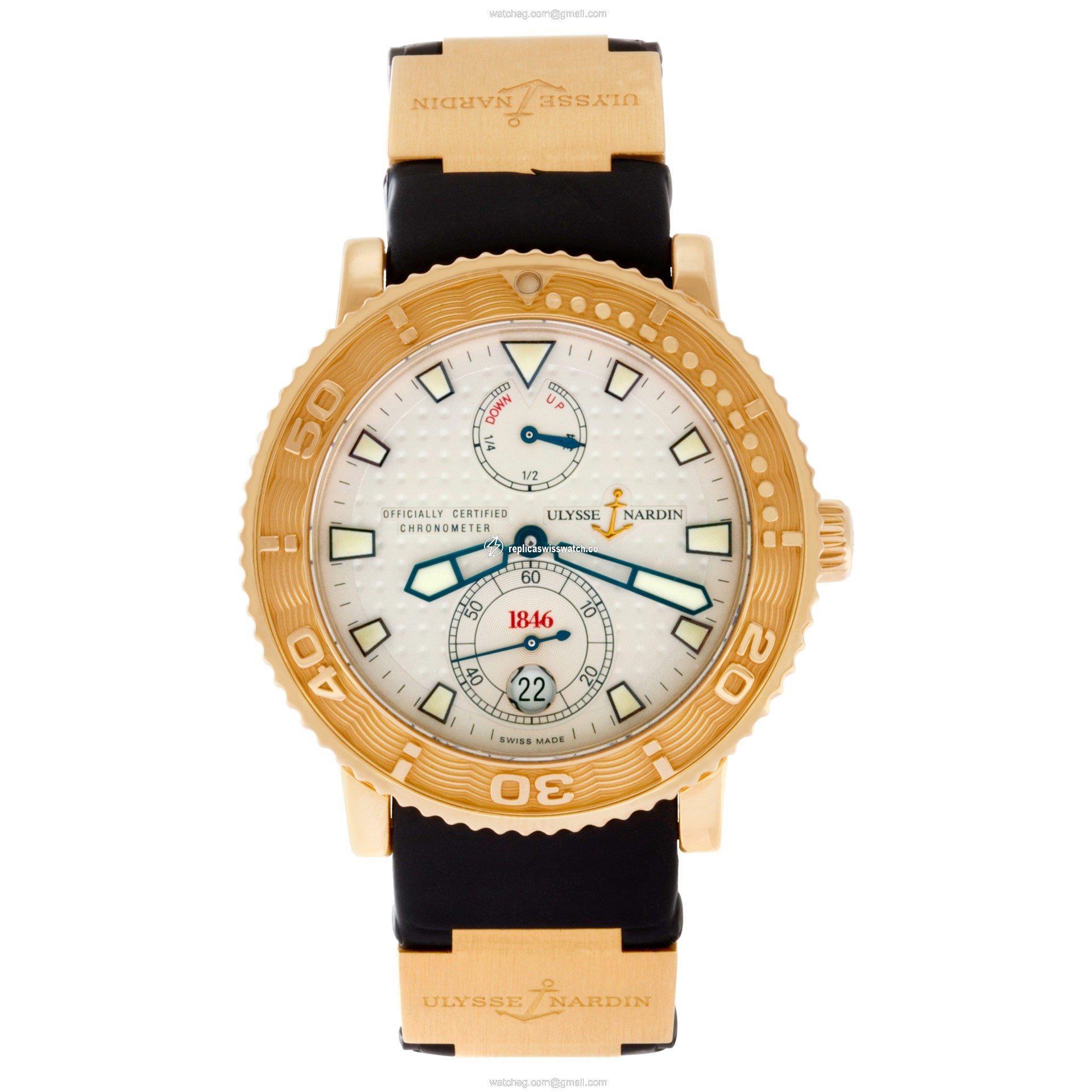 Ulysse Nardin 266-58-3 Maxi Marine Automatic Male 18k yellow gold Watches Ulysse Nardin 266-58-3 Maxi Marine Automatic Male 18k yellow gold Watches