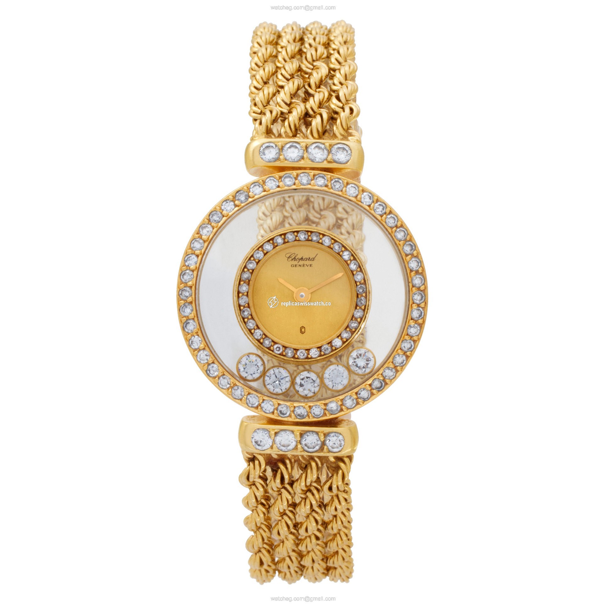 Chopard SG4012 Happy Diamond Quartz Female 18k Yellow Gold Watches Chopard SG4012 Happy Diamond Quartz Female 18k Yellow Gold Watches
