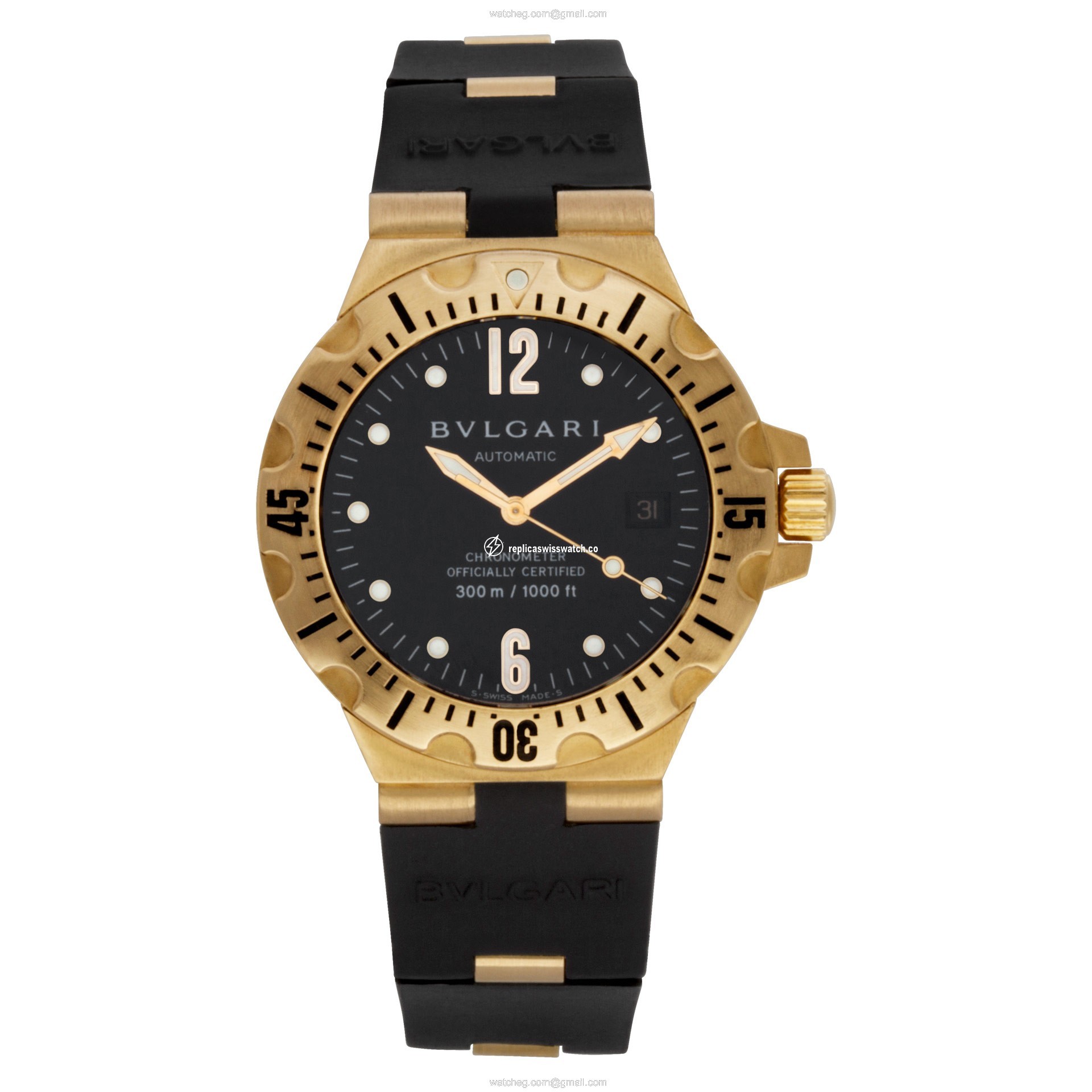 Bvlgari SD40G Scuba Automatic Male 18k Yellow Gold Watches Bvlgari SD40G Scuba Automatic Male 18k Yellow Gold Watches