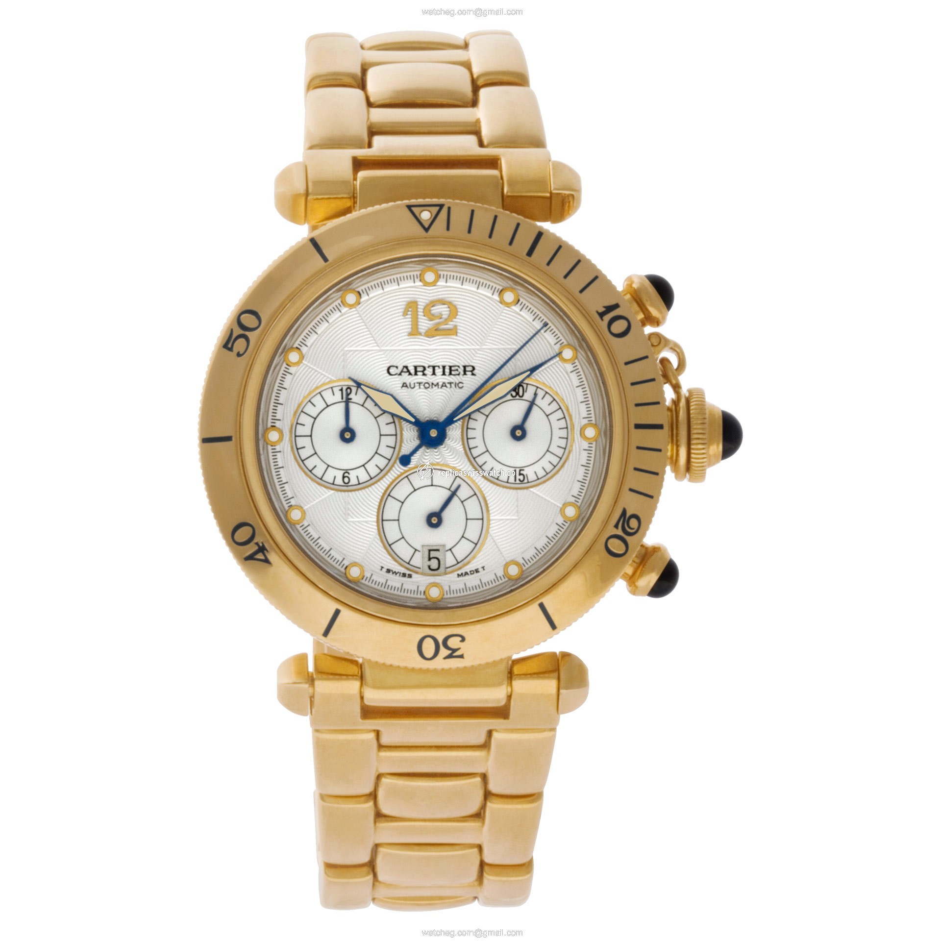 Cartier 2111 Pasha 38 Automatic Male 18k yellow gold Watches Cartier 2111 Pasha 38 Automatic Male 18k yellow gold Watches